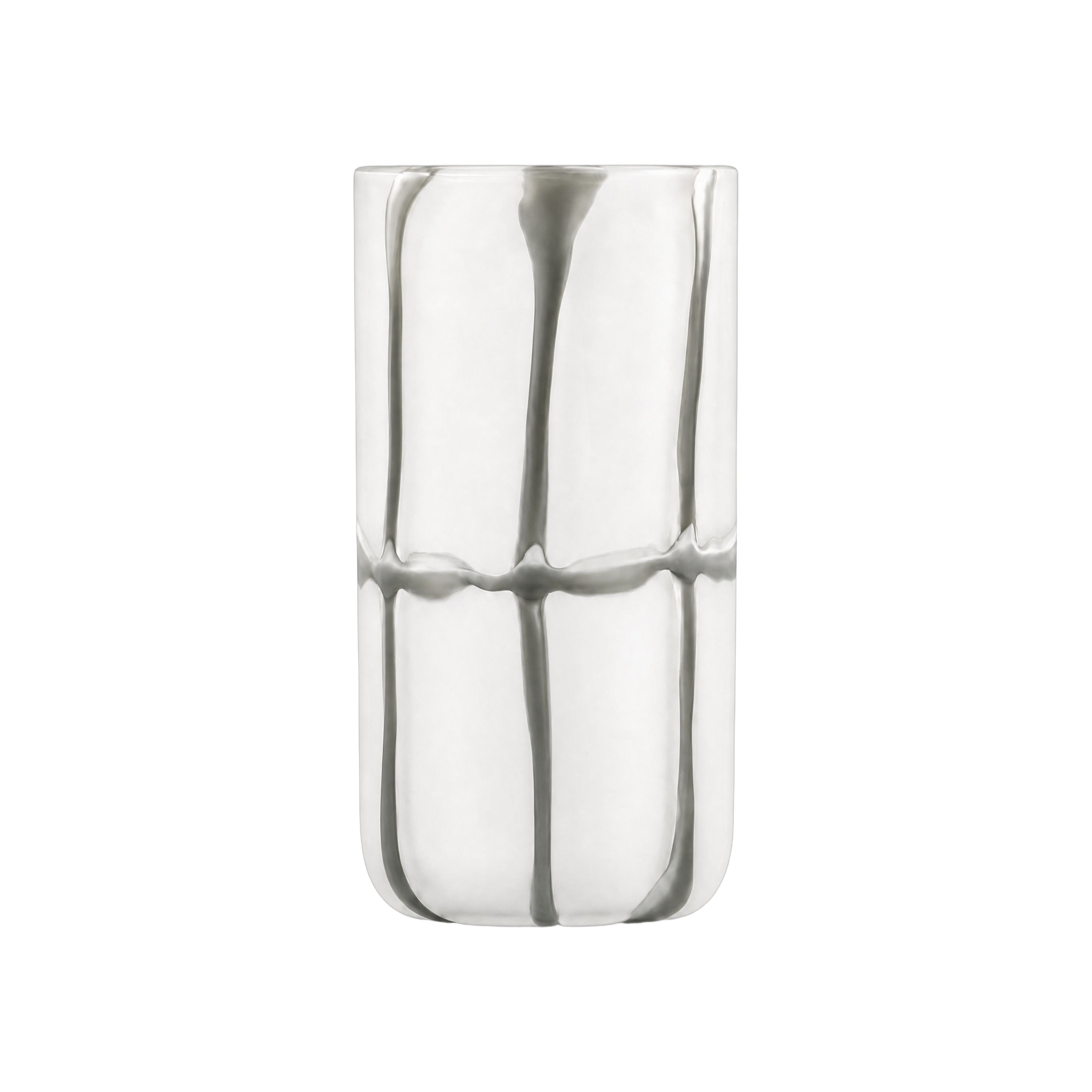 Crooked Line Grid Vase