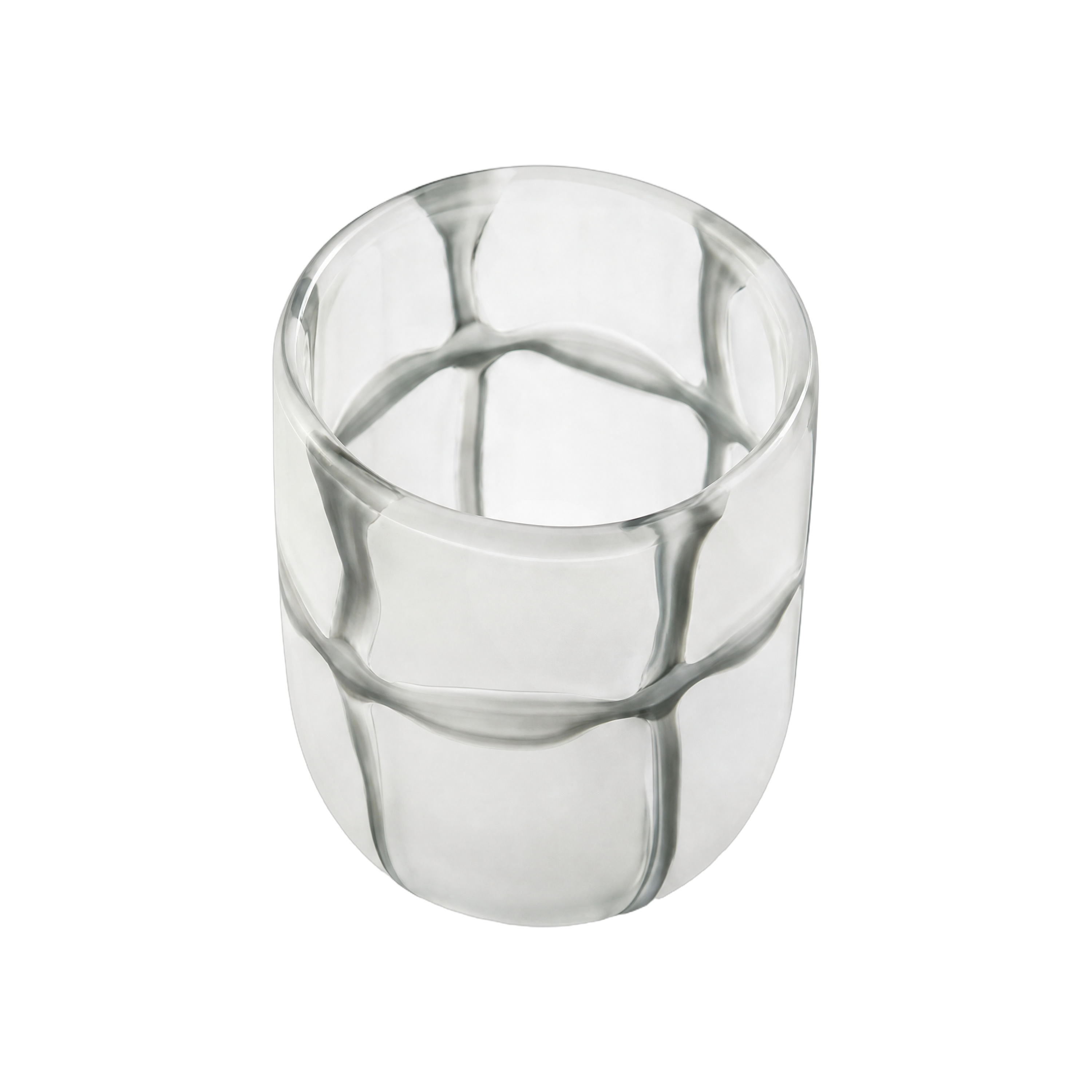 Crooked Line Grid Vase
