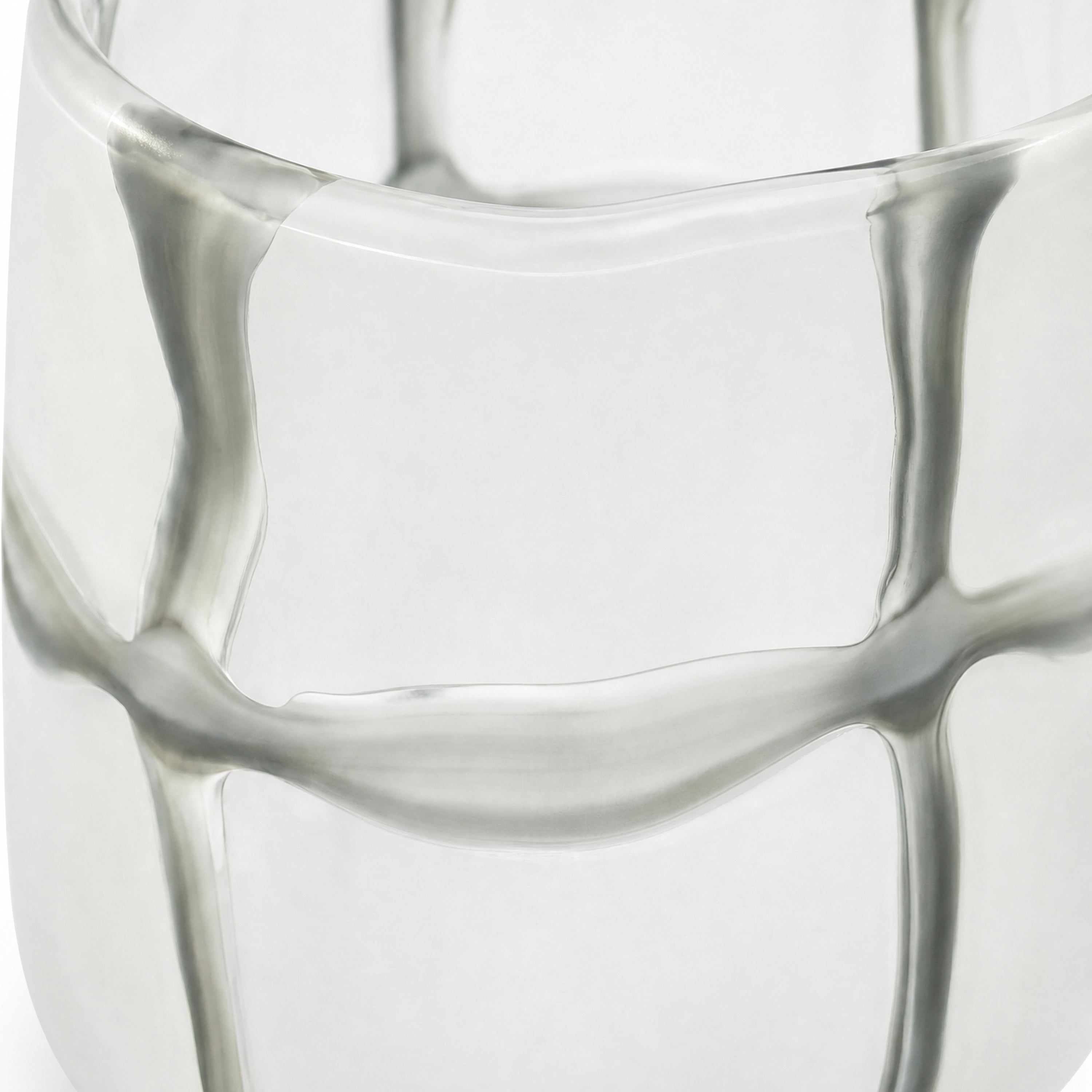 Crooked Line Grid Vase