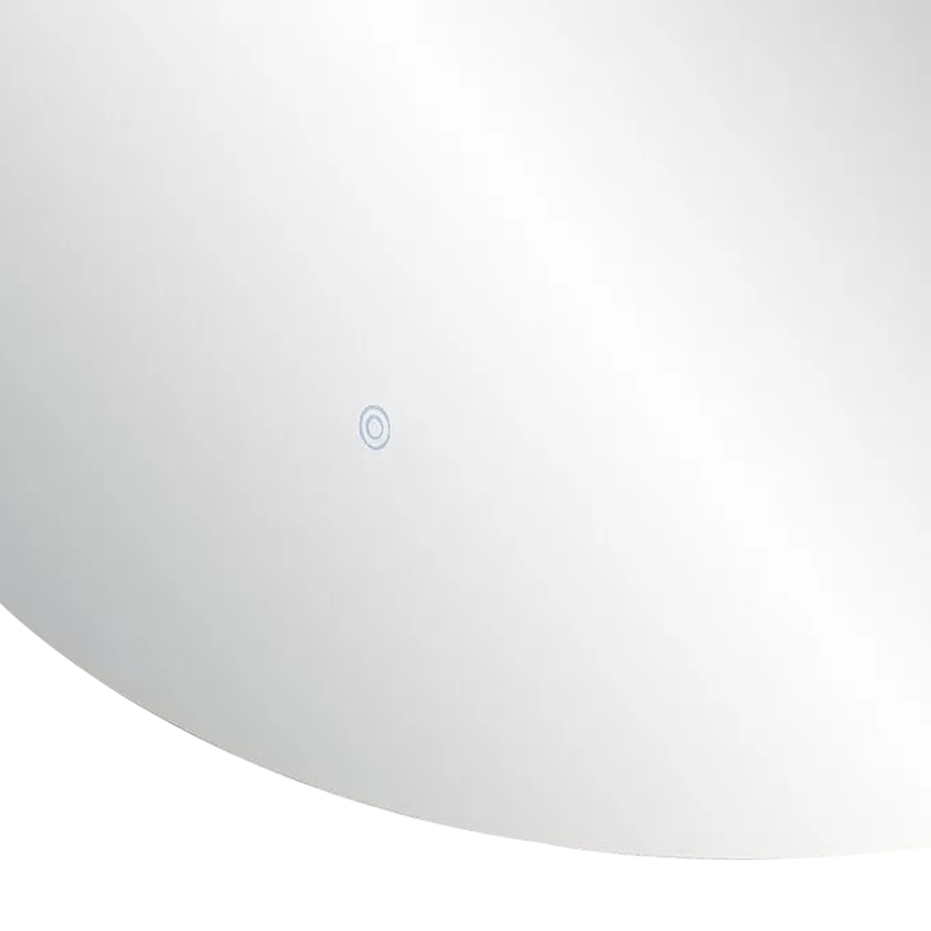Round Organic Backlit Wall Mirror