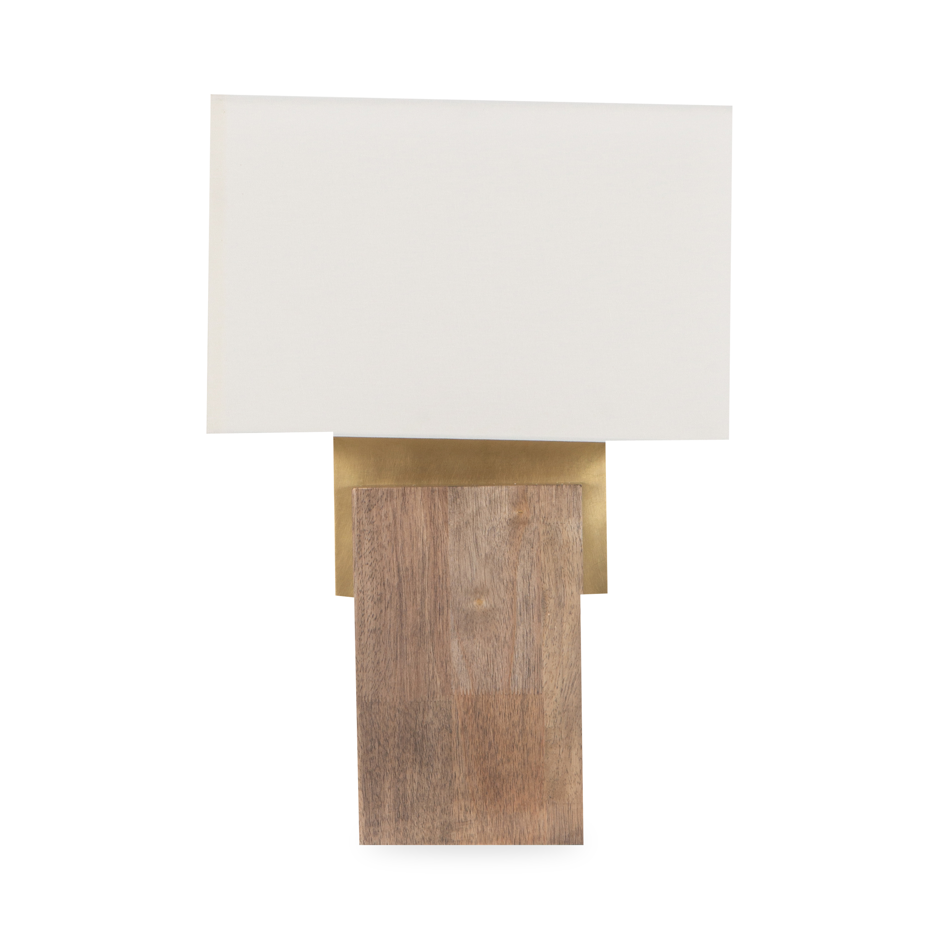The Slab Table lamp made with natural brass is the perfect combination of luxury and a modern feel.