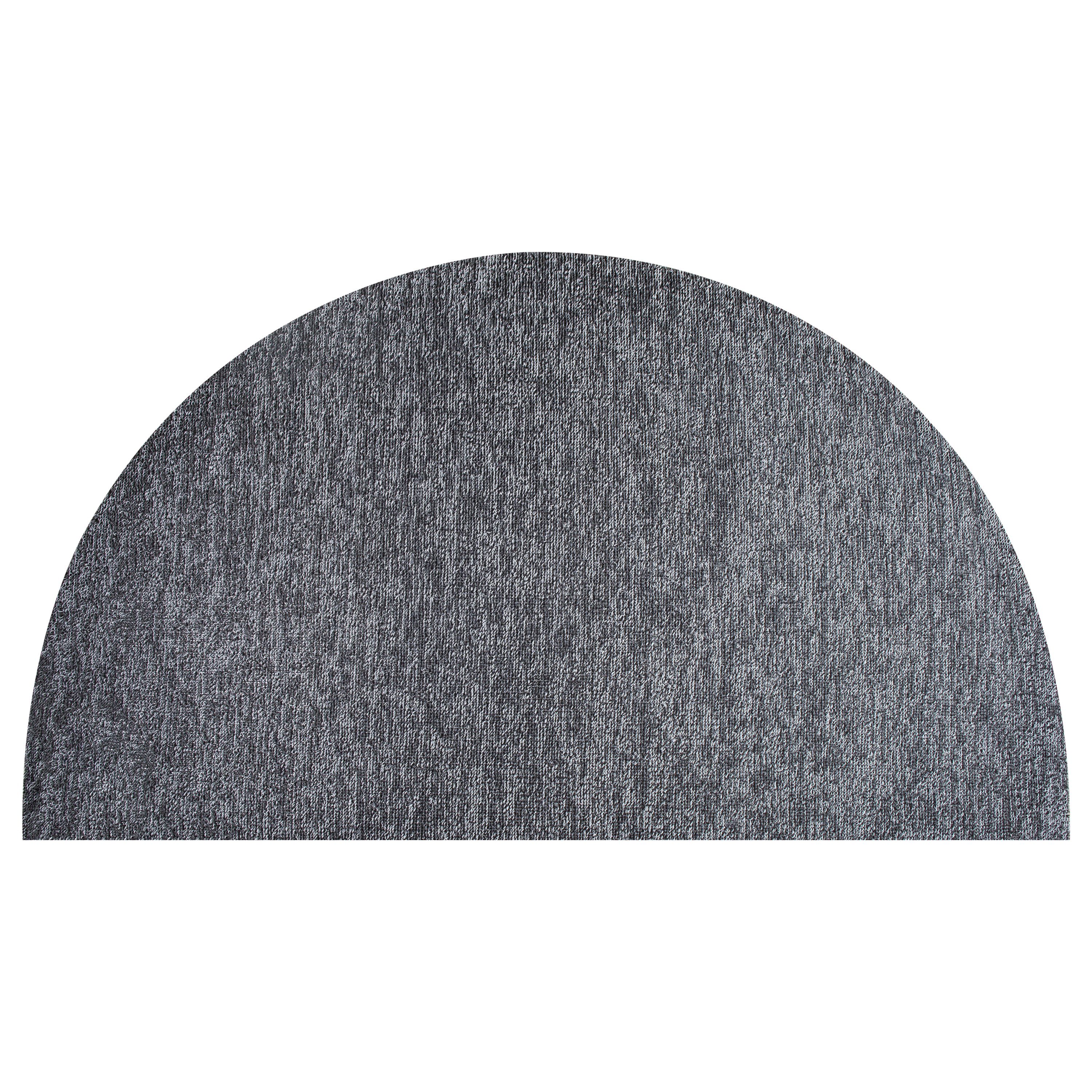 Tufted, crush-proof texture created by looped vinyl yarns.