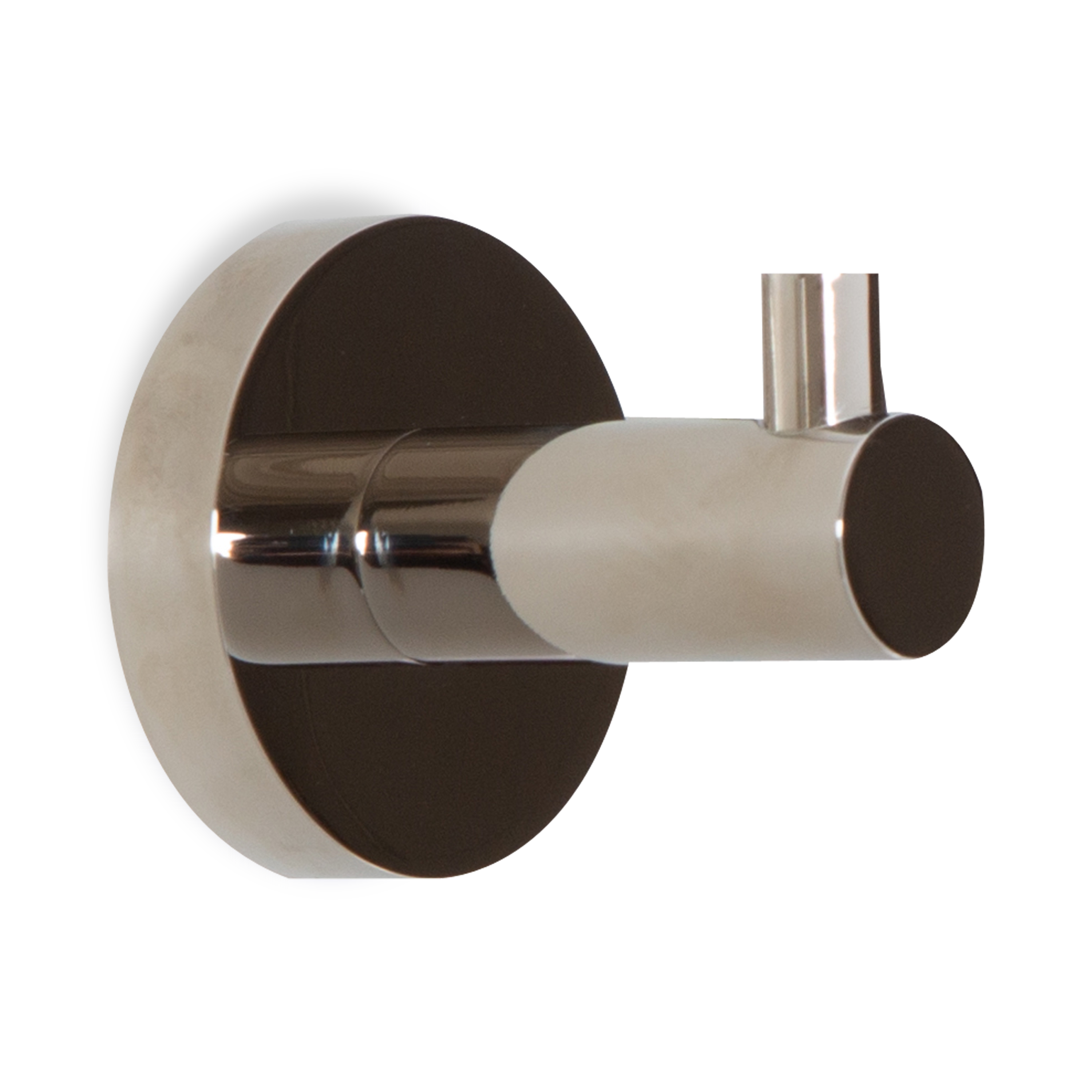 A cylindrical contemporary robe hook.