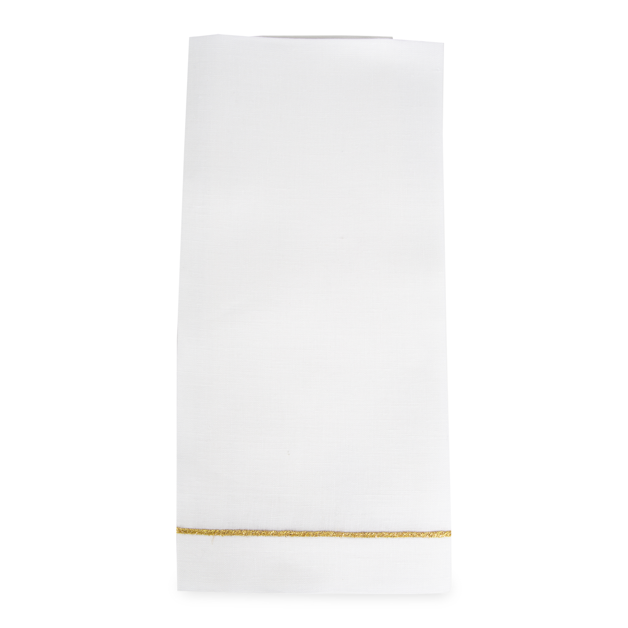 This 100% Linen Guest towel features a decorative embroidered accent.