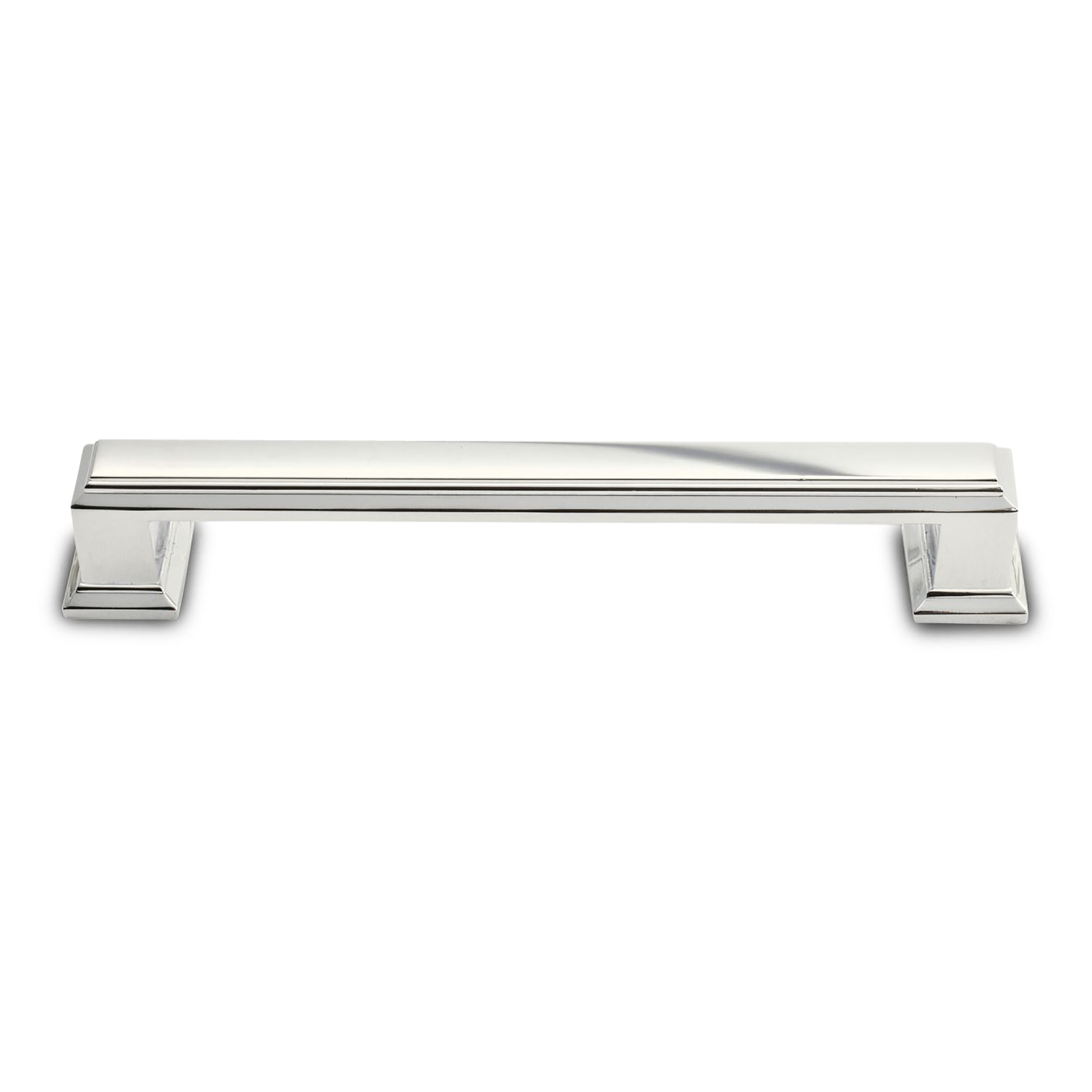 A traditional pull with ridge detailing.