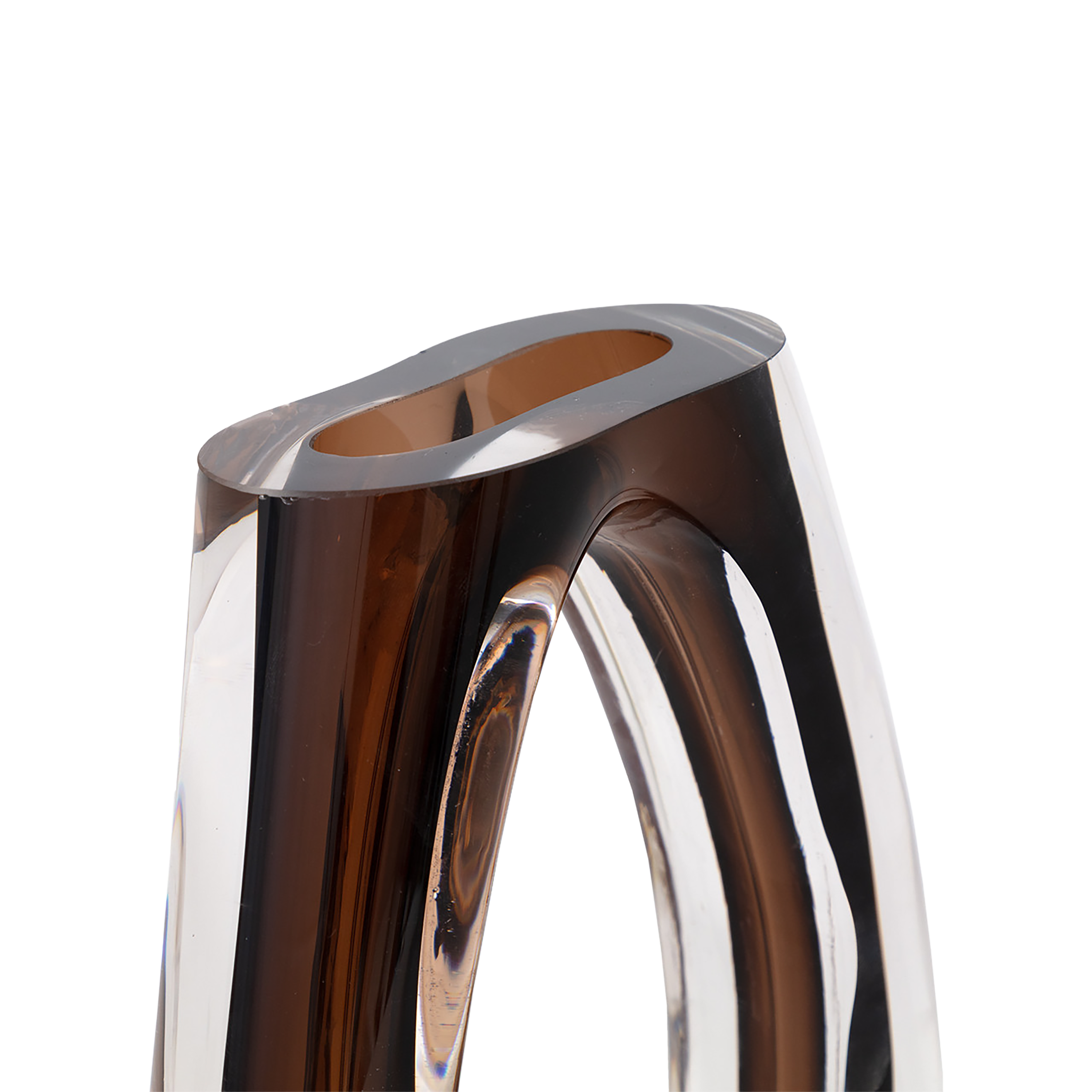 Oblong Art Glass Vase