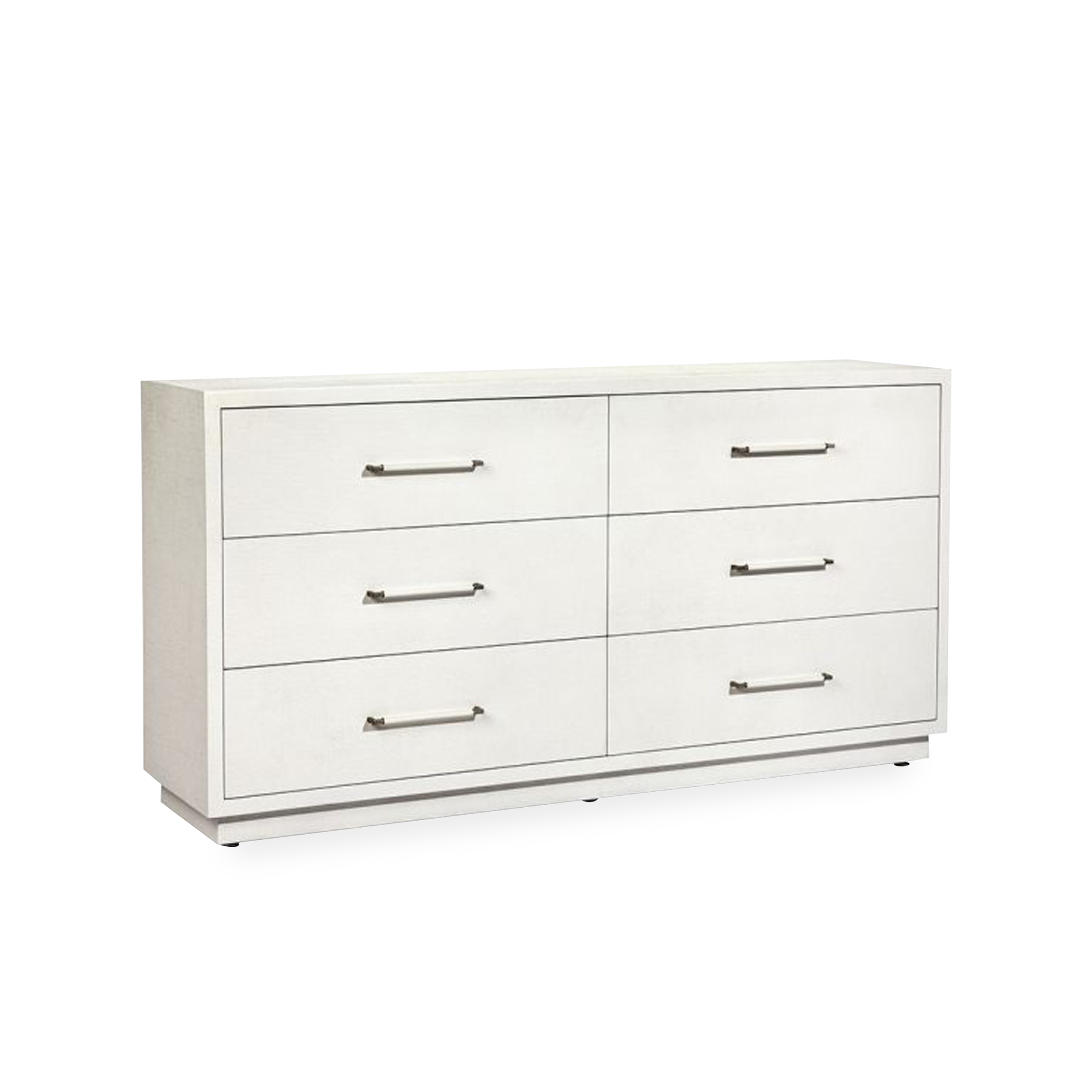 With its clean lines and textured surface, the Bancroft 6-Drawer Dresser offers the ultimate contemporary style for your bedroom.