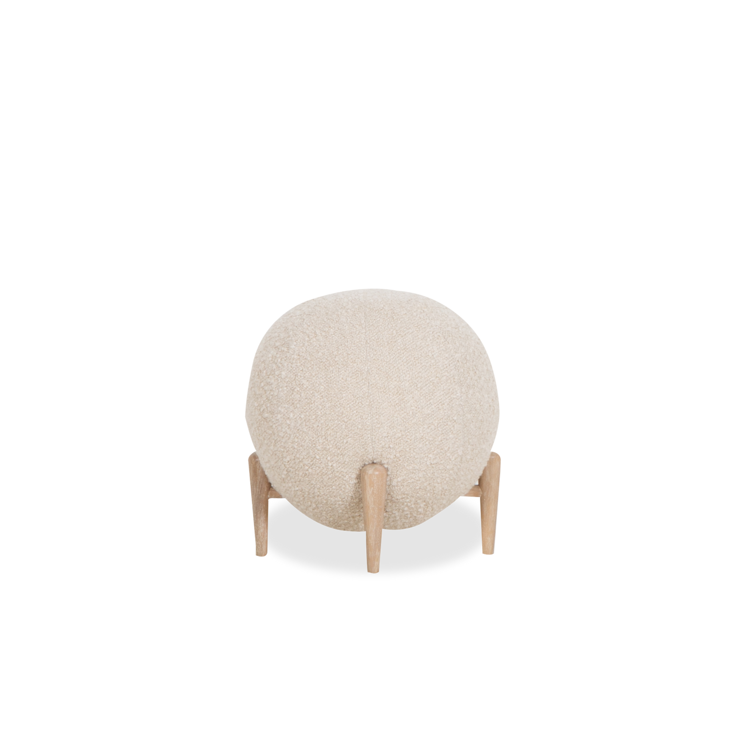 A standout piece%2C the Shearling Ball Stool is a sculptural and functional accent piece for any space.