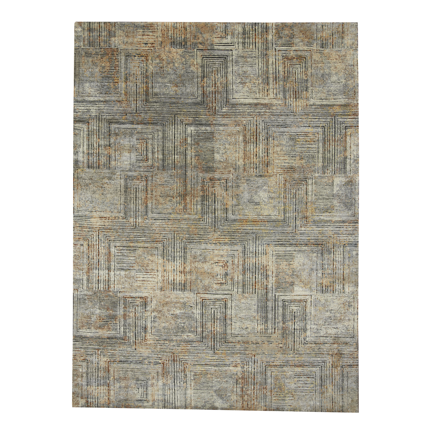 Designed to be passed through generations%2C the New Heirloom Rug Collection is crafted from recycled and upcycled wool%2C cocoon silk and sari silk.