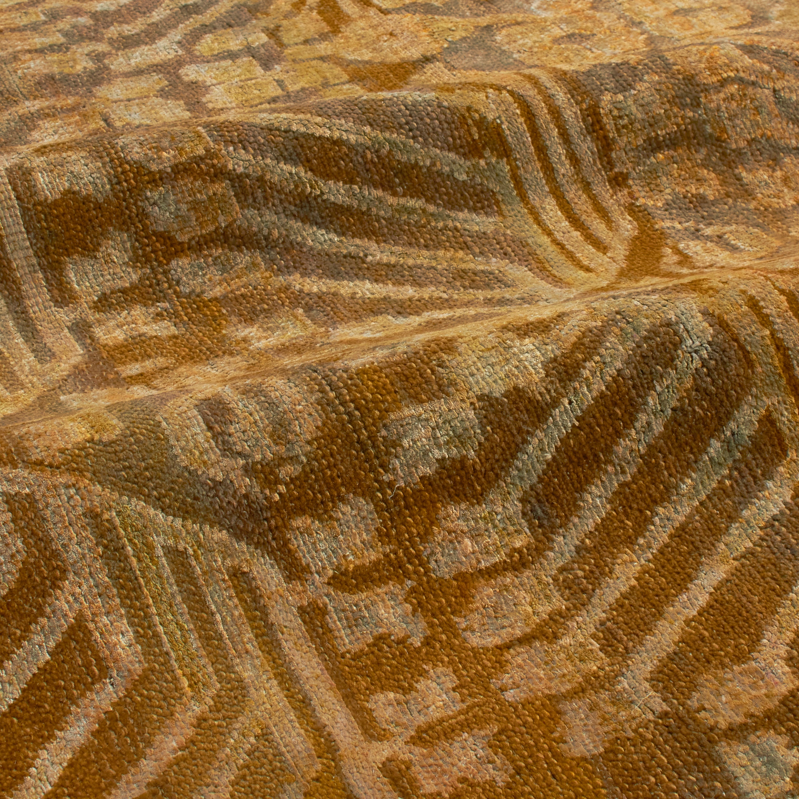 Designed to be passed through generations, the New Heirloom Rug Collection is crafted from recycled and upcycled wool, cocoon silk and sari silk.