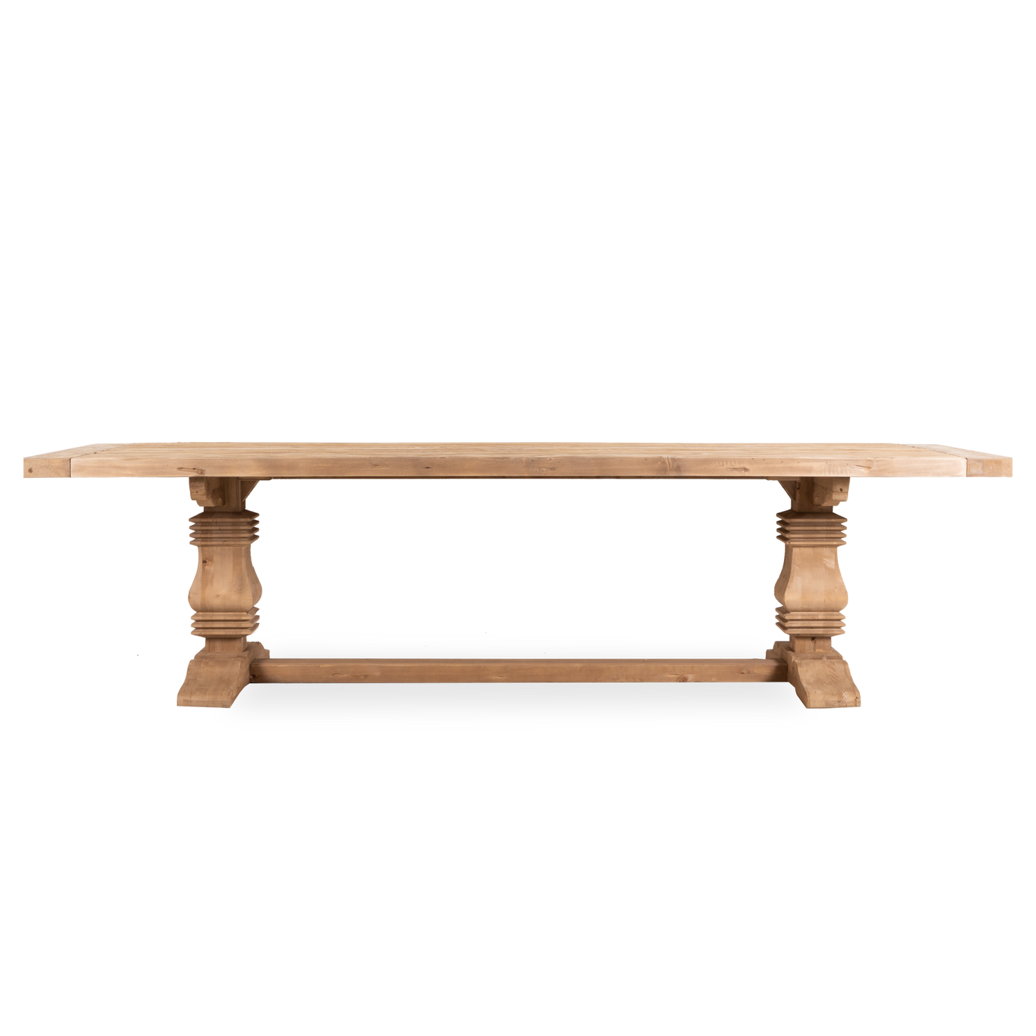 The Georgian Architectural Dining Table is handcrafted from genuine English reclaimed timber sourced from disused buildings in the UK%2C sometimes up to 100 years old.