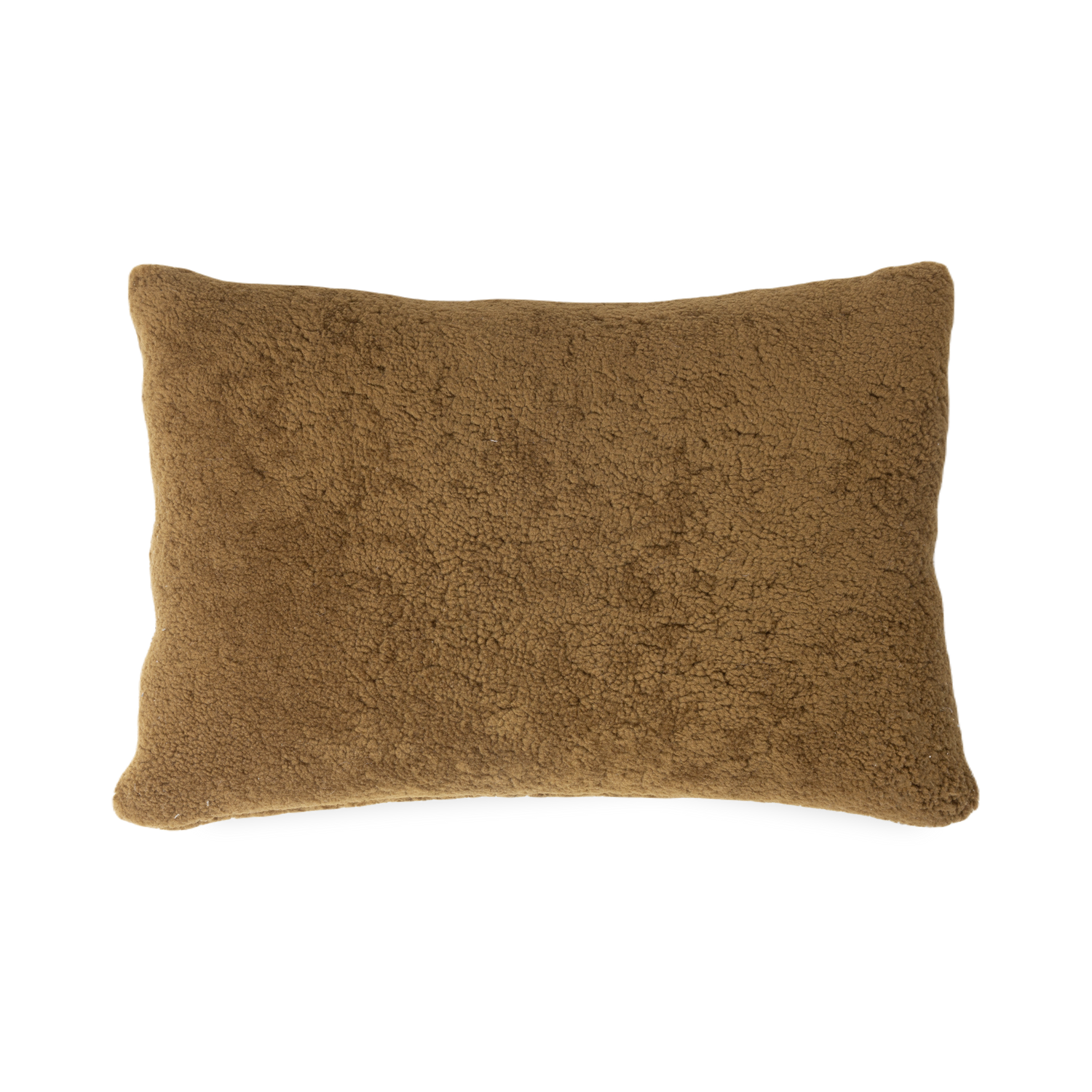 With a welcoming%2C soft exterior%2C the Sheepskin Pillow features a neutral brown tone on real sheepskin from Denmark.