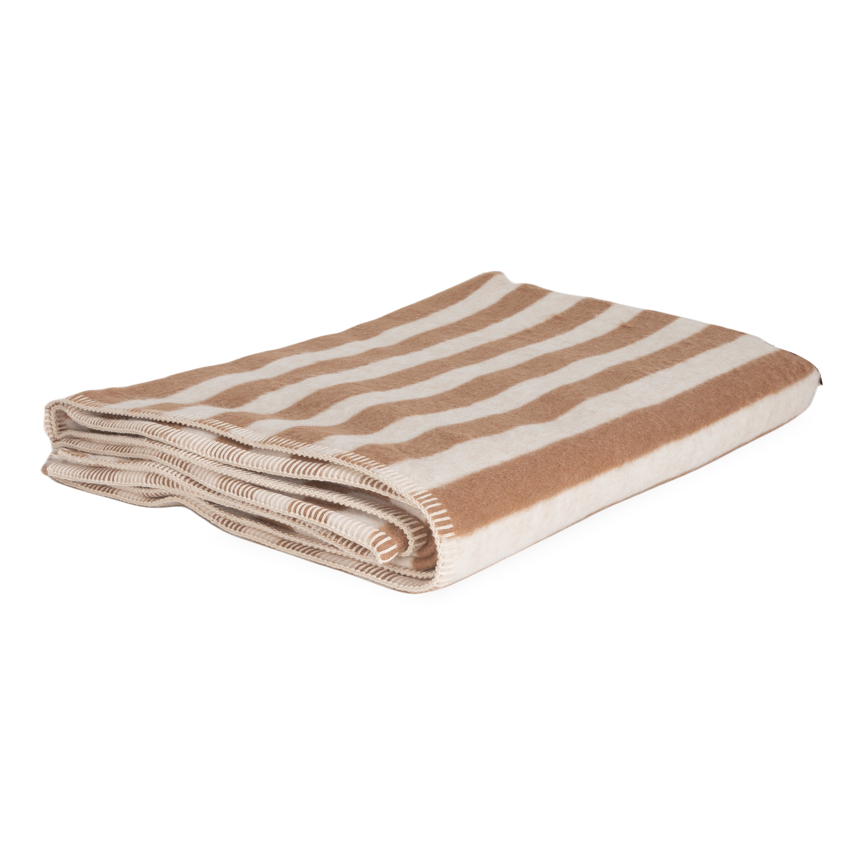 Presenting a luxuriously soft texture, the Stills Stripe Throw is woven with natural superfine alpaca wool and undyed Peruvian cotton.