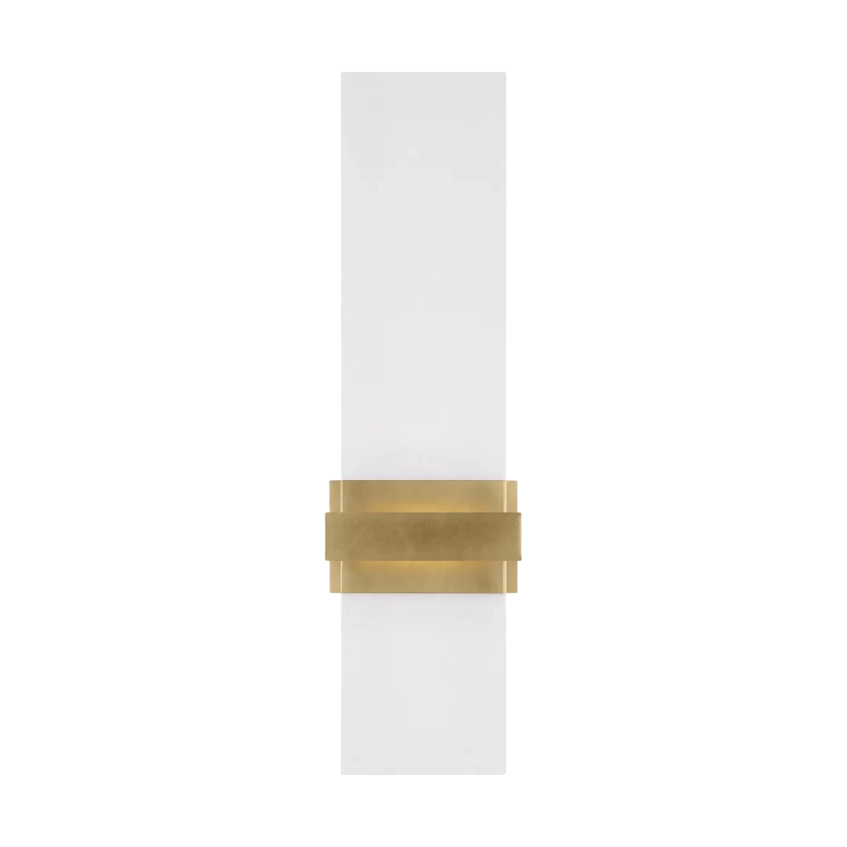 Brilliant glass meets luxe metal in the Flyta Medium LED Sconce.