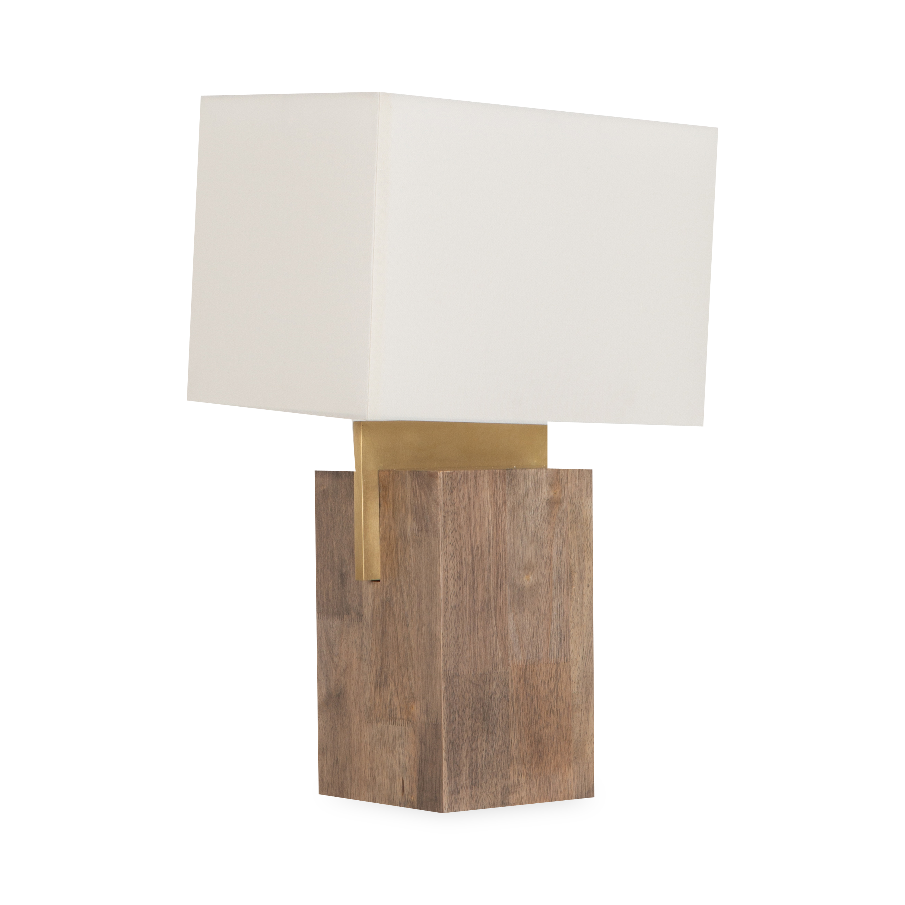 The Slab Table lamp made with natural brass is the perfect combination of luxury and a modern feel.