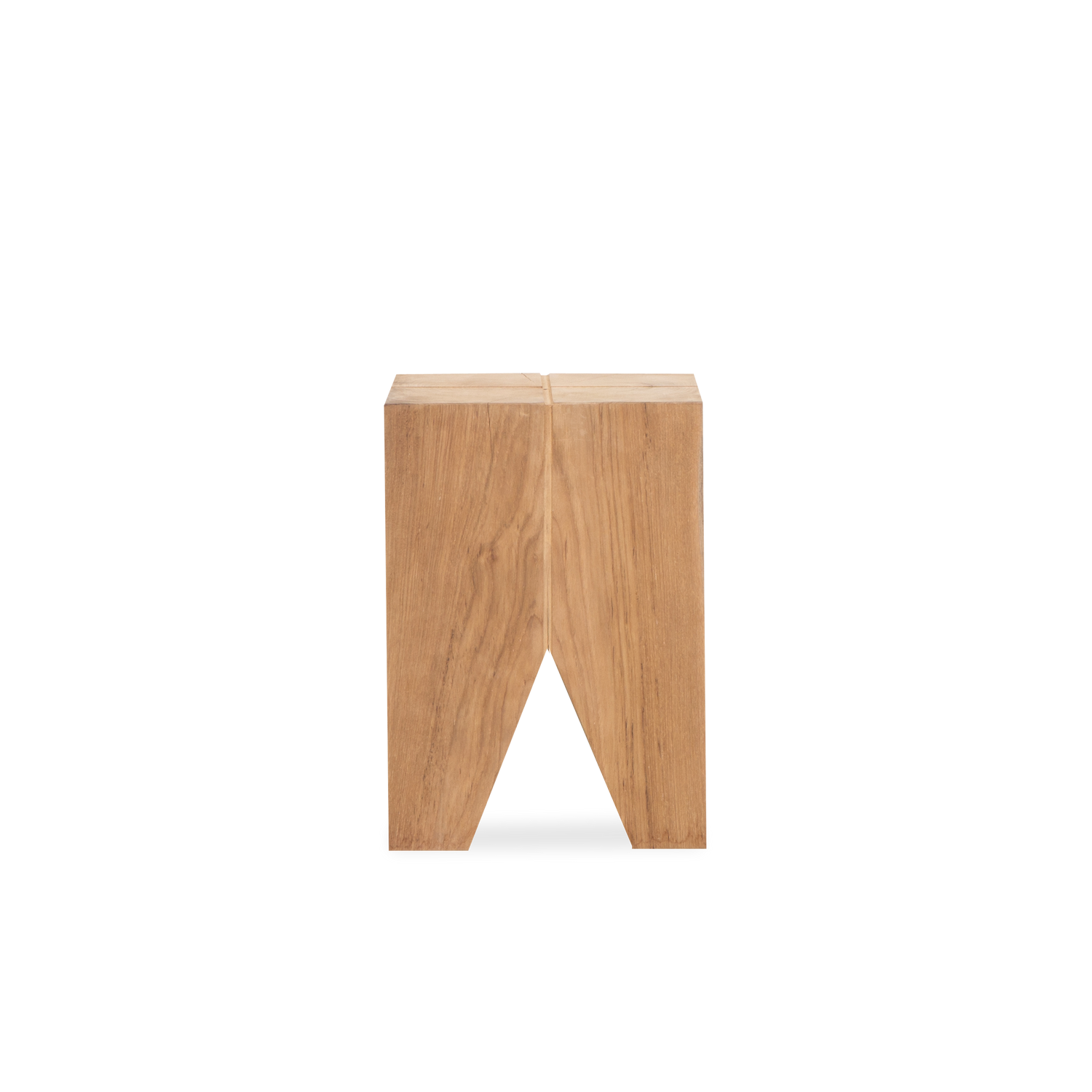 Interpreting natural roots%2C stumps and live edges as an everyday lifestyle piece%2C the Pure Triangle Side Table focuses on teak as its primary material.