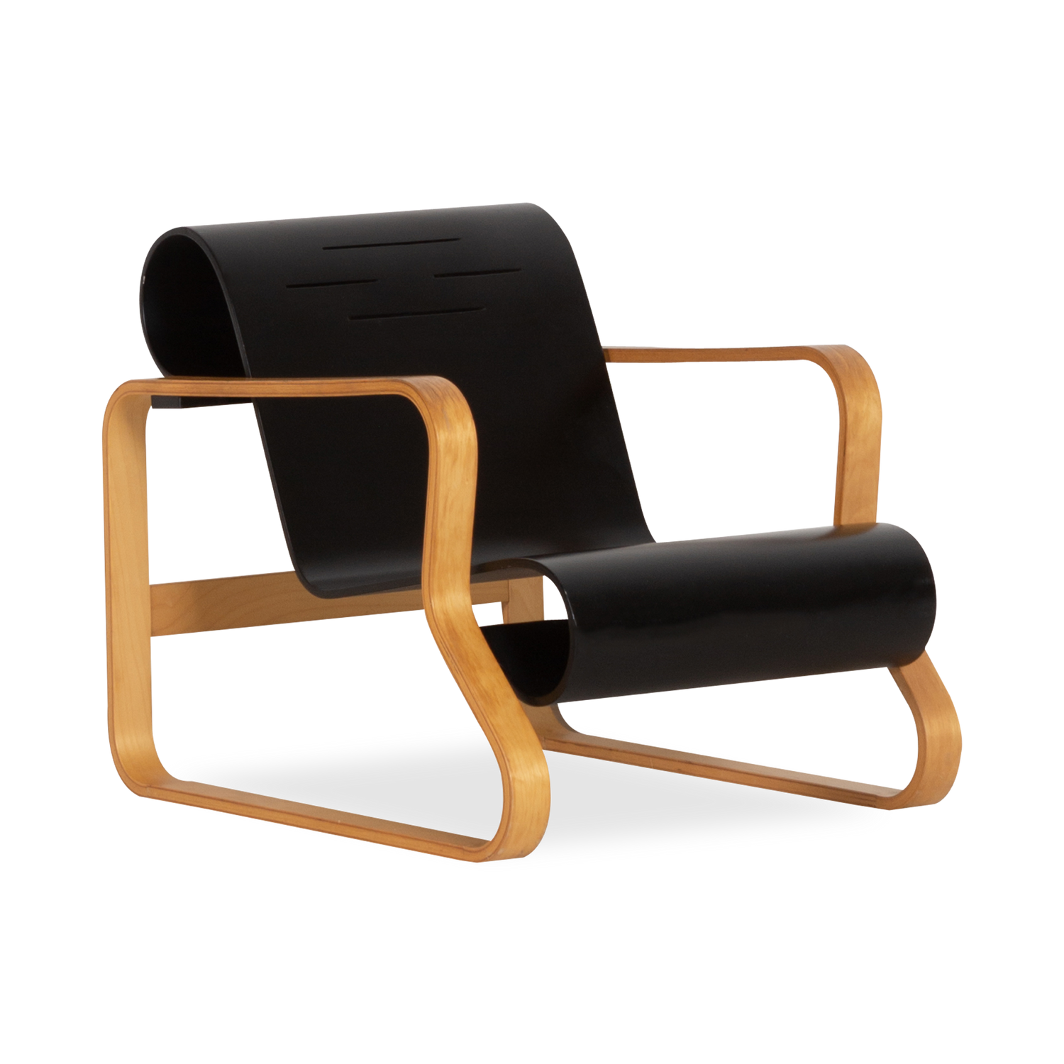 Designed in 1932 by Finnish architect and designer Alvar Aalto%2C the Paimio Lounge Chair was created to furnish the interior of a tuberculosis sanatorium in the Finnish city of Paim