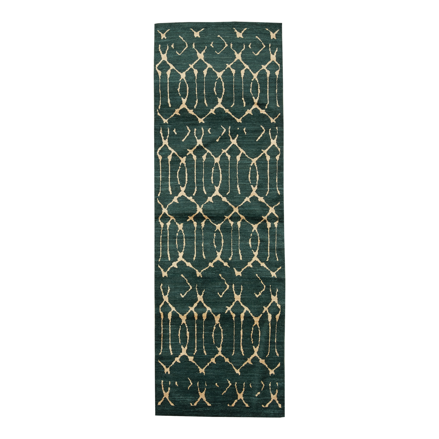 Characterized by its low pile and subtle sheen%2C the Kashkuli Revisited Collection features simplified and geometric designs.