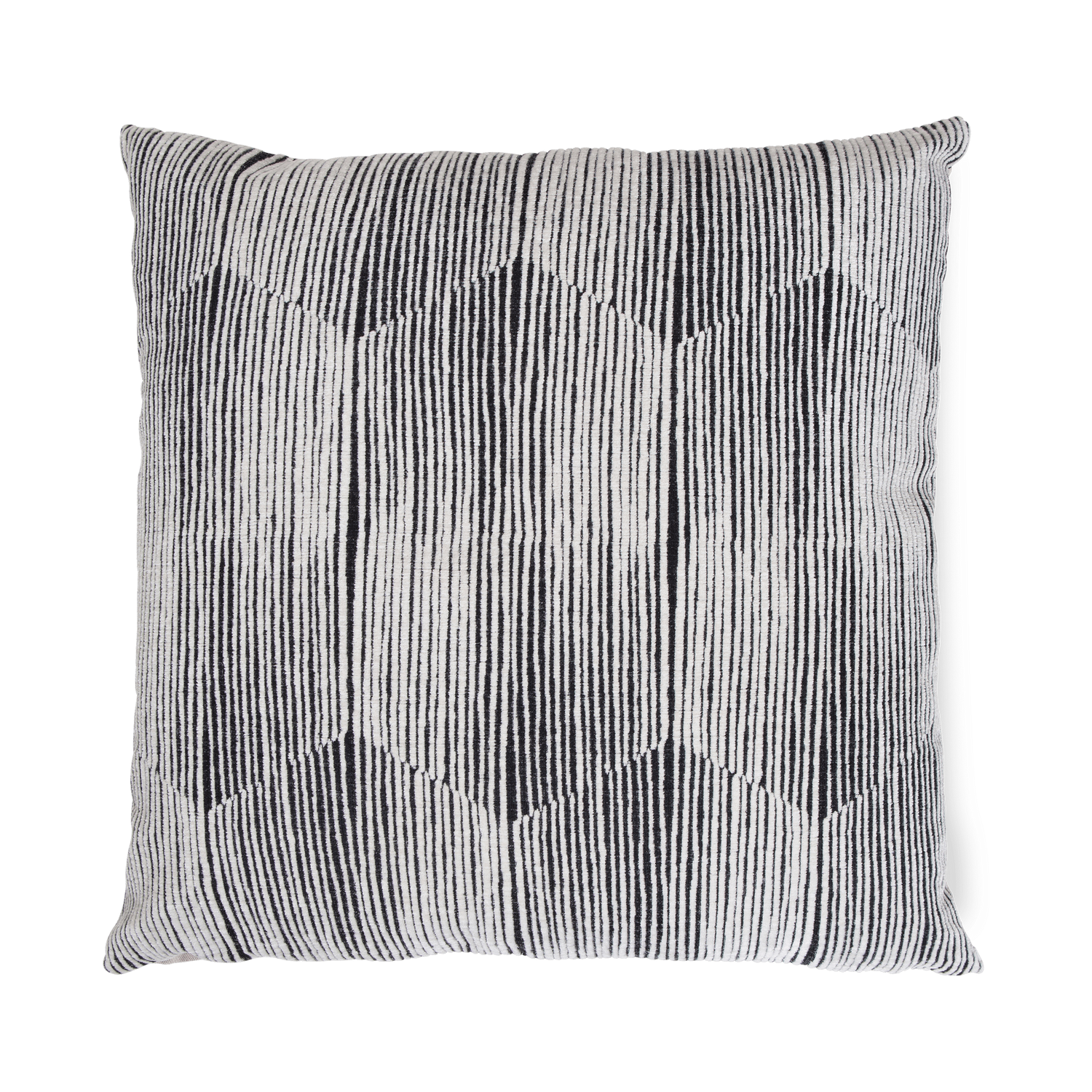Effortlessly soft and elegant%2C the Waves Pillow has a fluffy body that encourages a pleasant feel and a gorgeous striped design.