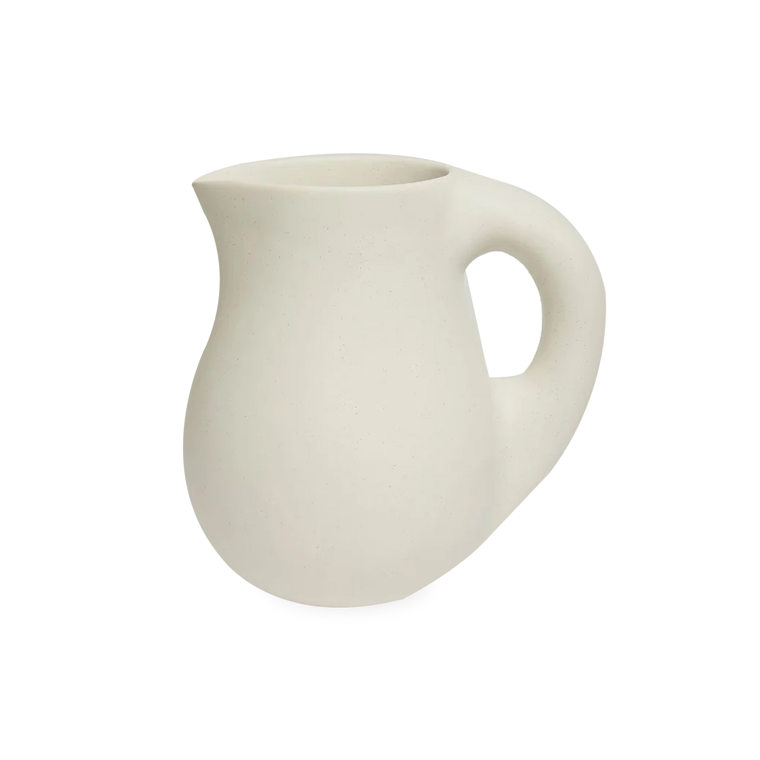 Pared back to its essential elements%2C the Dough Stoneware Pitcher is cast in stoneware from a hand-sculpted original%2C with an elegant matte finish.