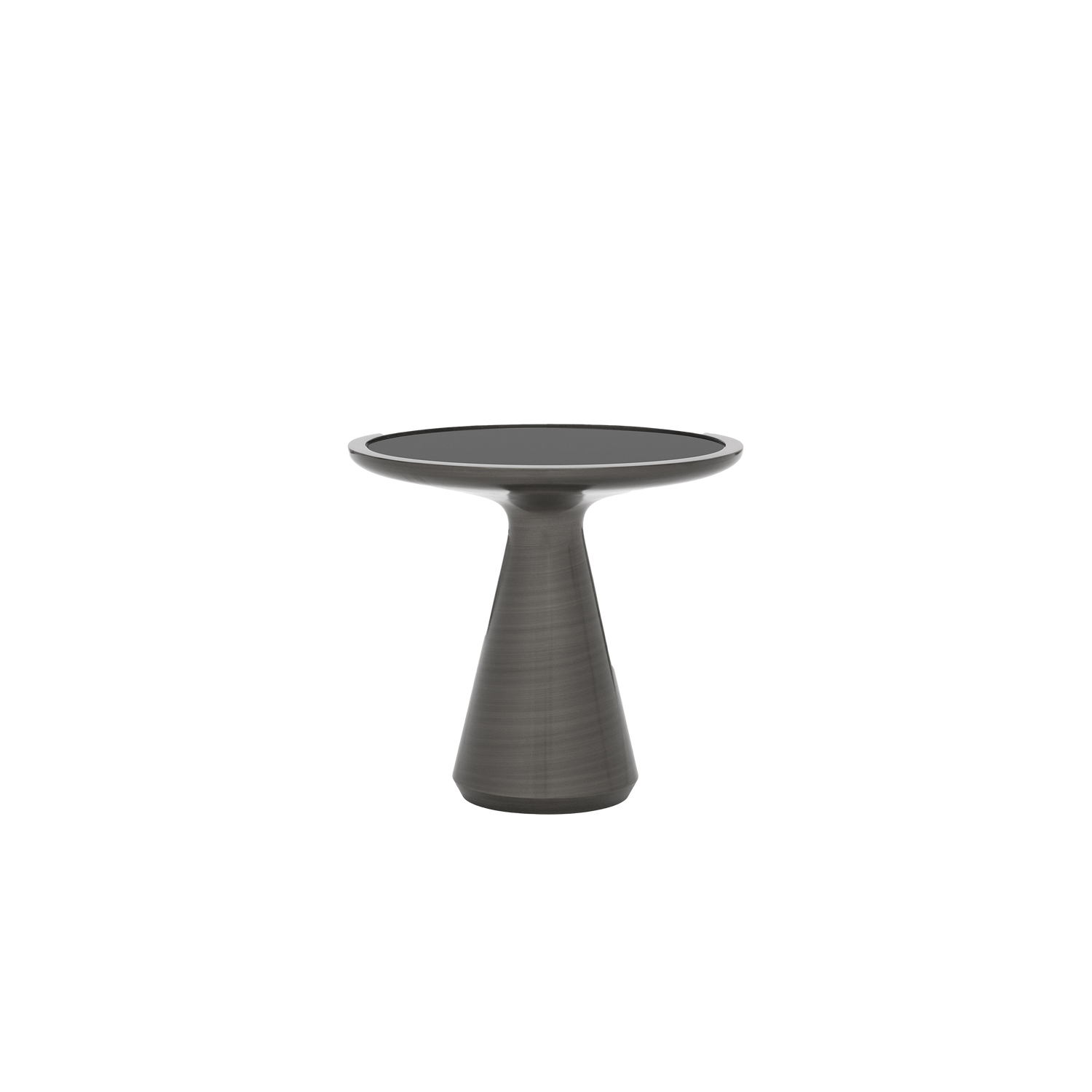 Simply elegant%2C the Taper Side Table is a chic sculptural centerpiece.