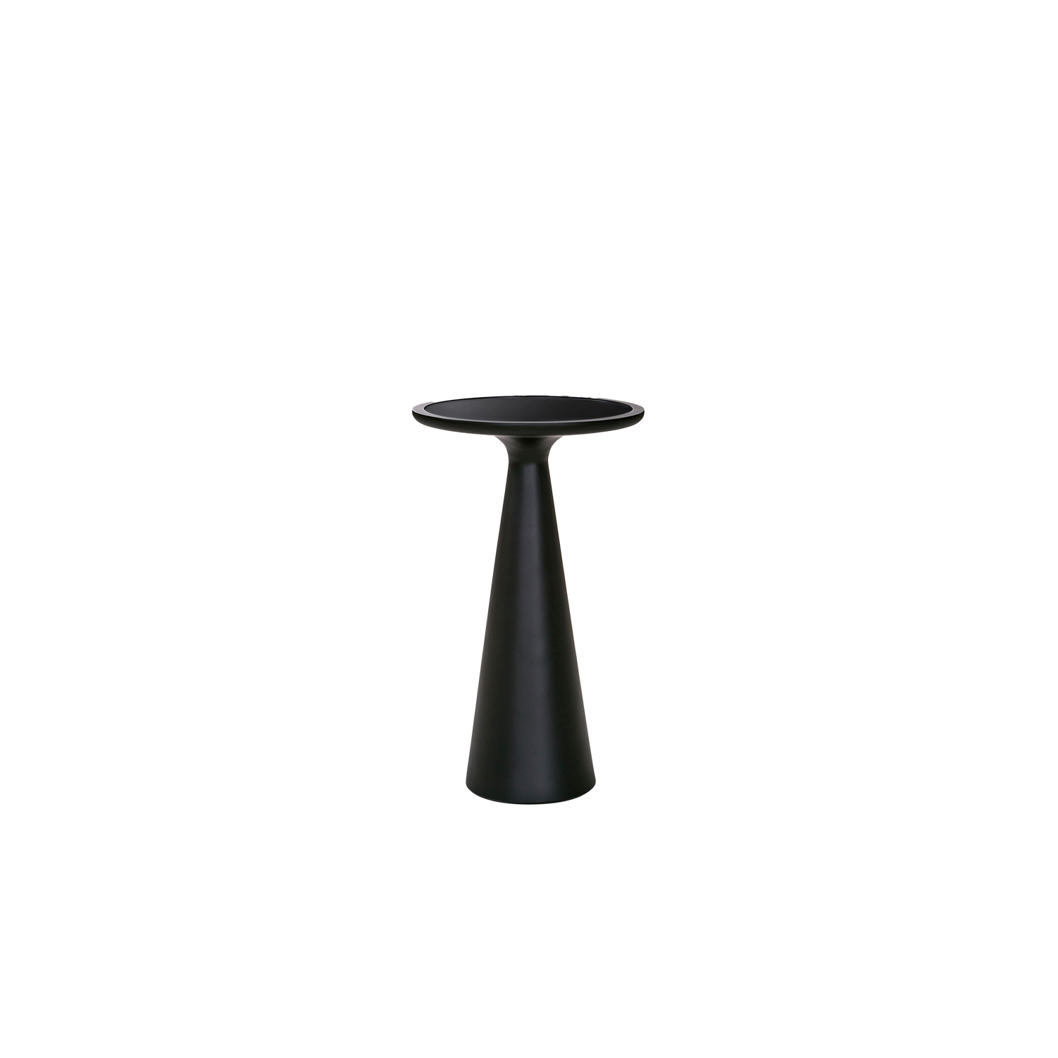 Simply elegant%2C the Taper Pull Up Table is a chic sculptural centerpiece.
