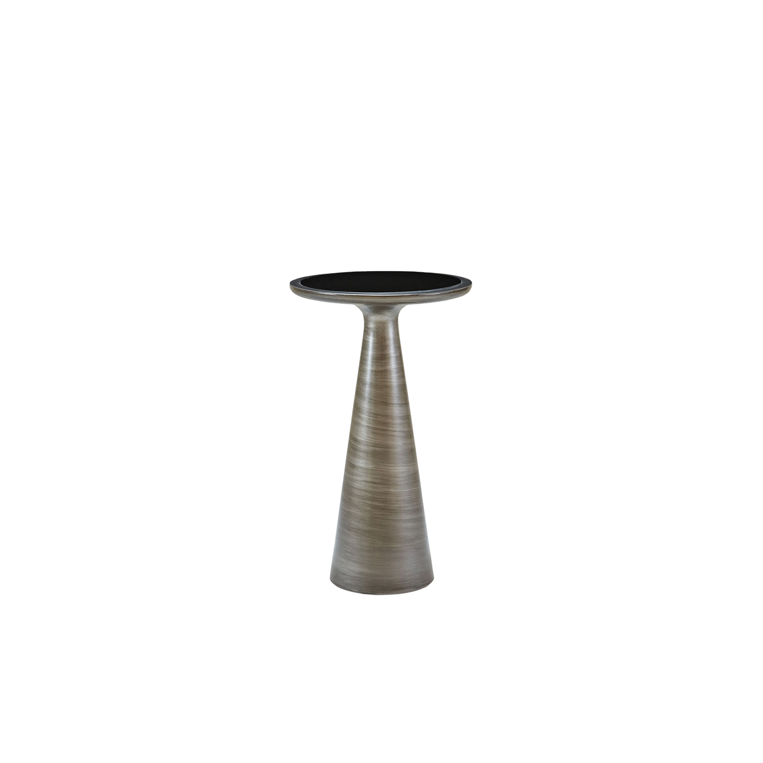 Simply elegant%2C the Taper Pull Up Table is a chic sculptural centerpiece.