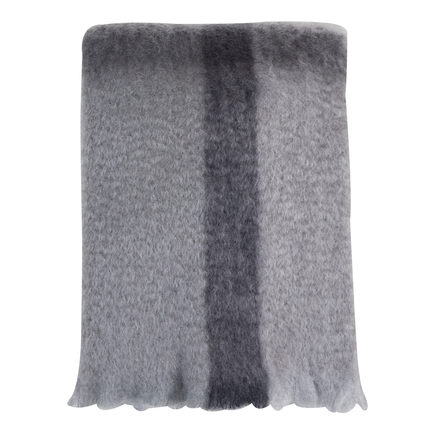 Mohair%2FWool Checkered Throw