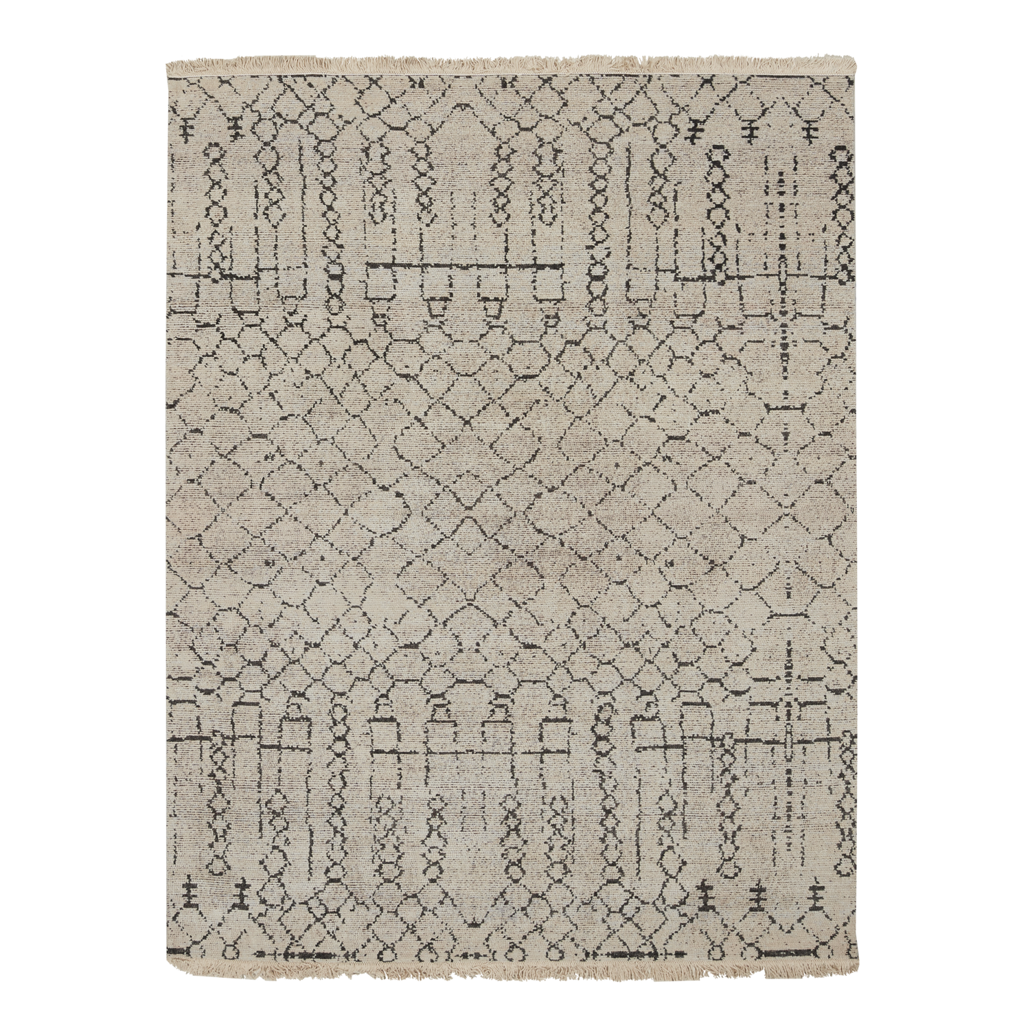 An homage to the quintessential Moroccan rug%2C ancient patterns are reimagined as bold%2C geometric forms.