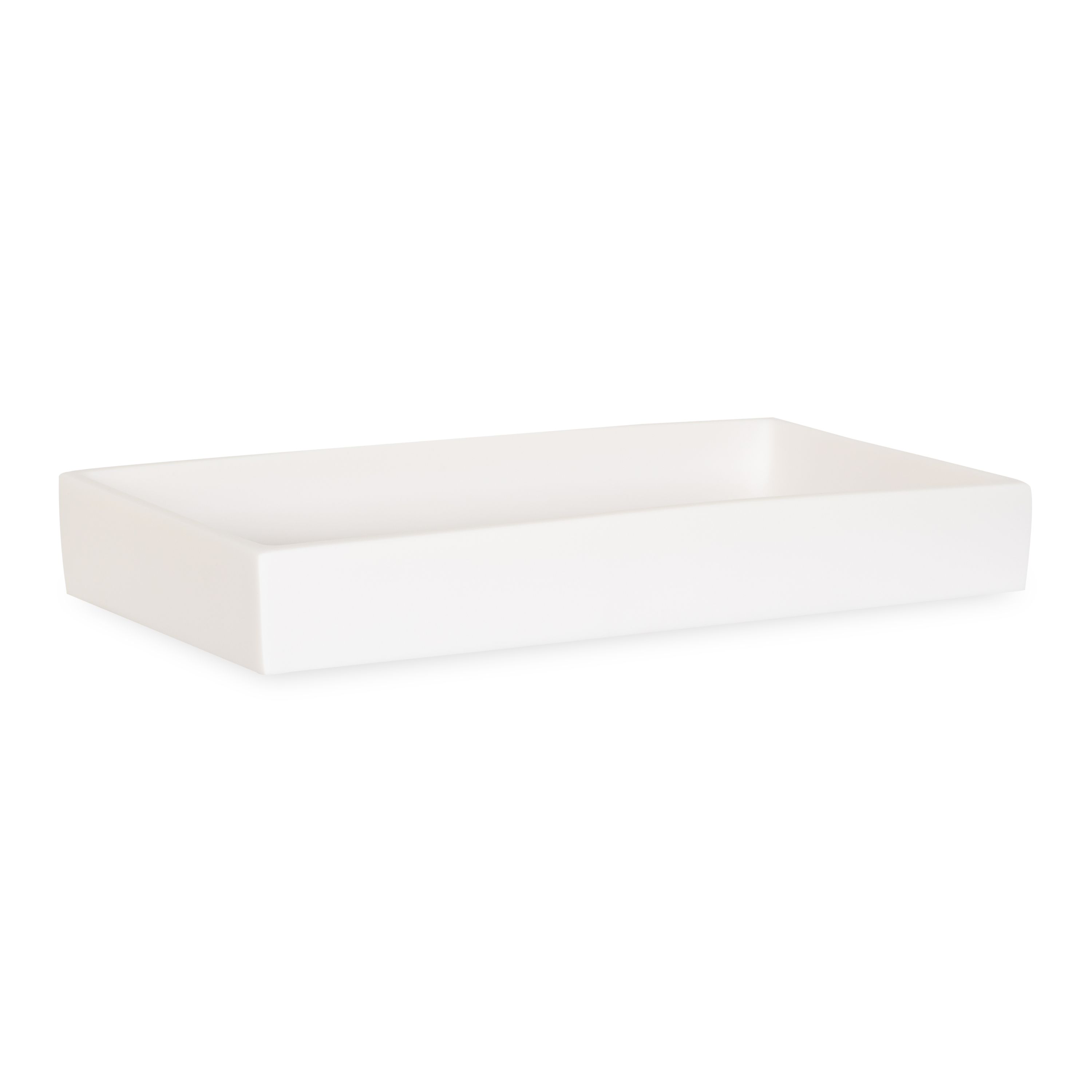 Clean lines and a minimal aesthetic define this bath collection.