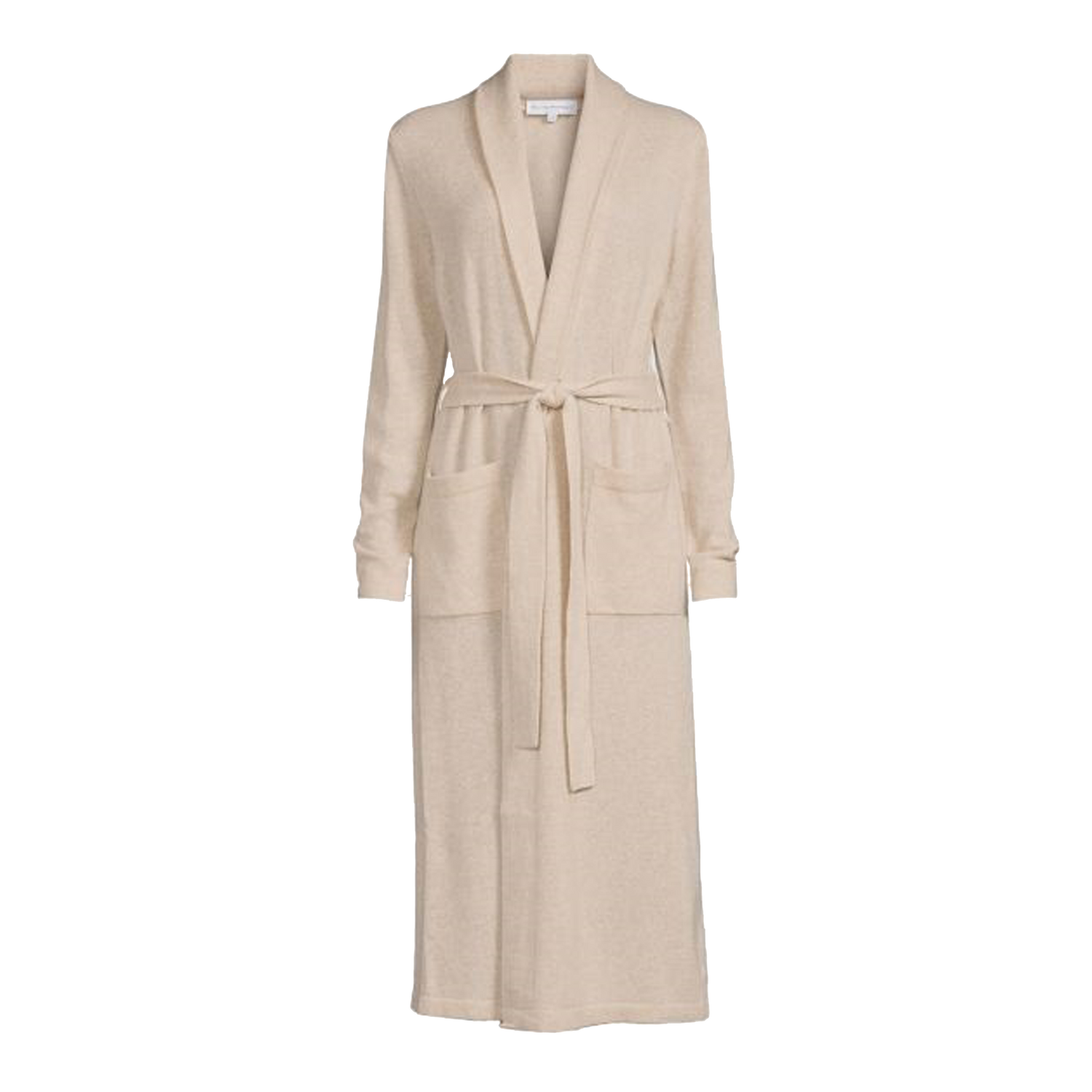 Spun from the finest cashmere yarn%2C the Cashmere Long Robe features a sleek shawl collar%2C roomy patch pockets%2C and an easy fit that%27s designed to effortlessly skim your shape.