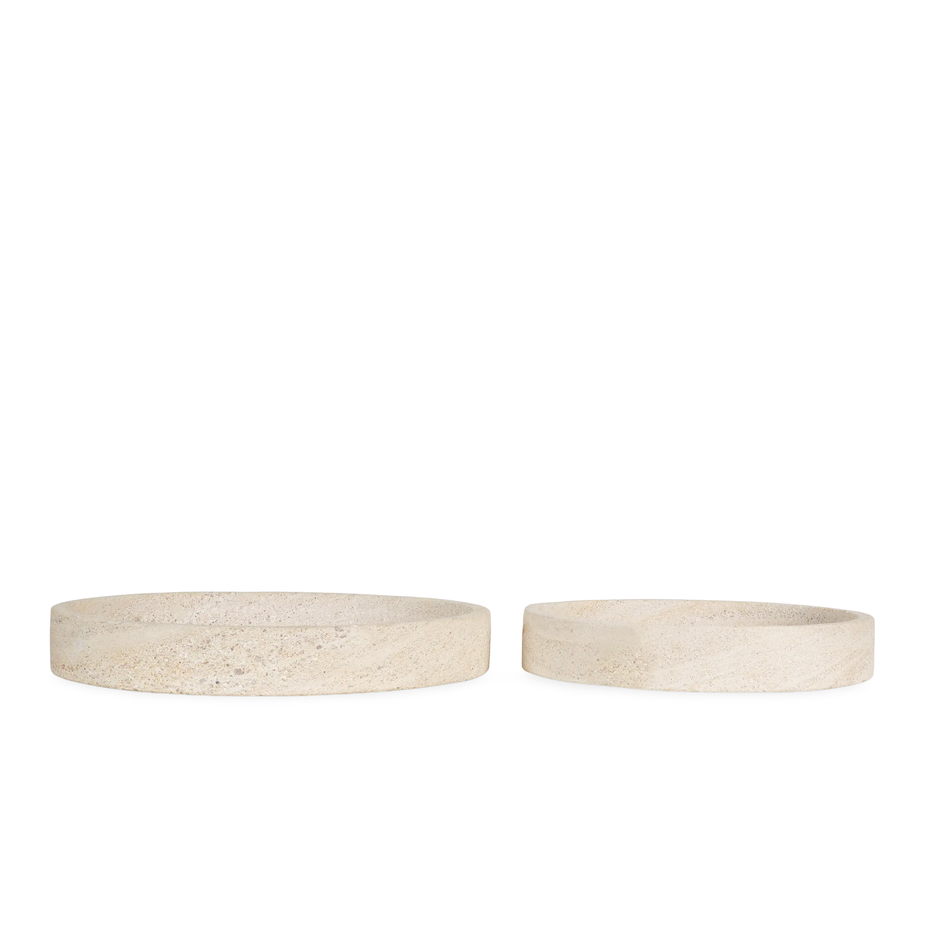 Round Travertine Tray
