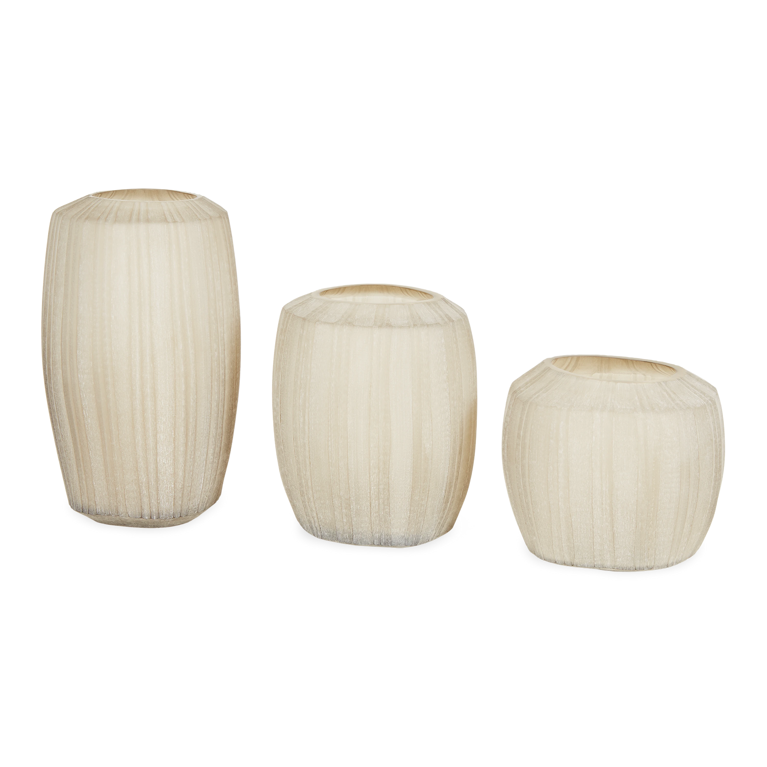 Striated Glass Vase
