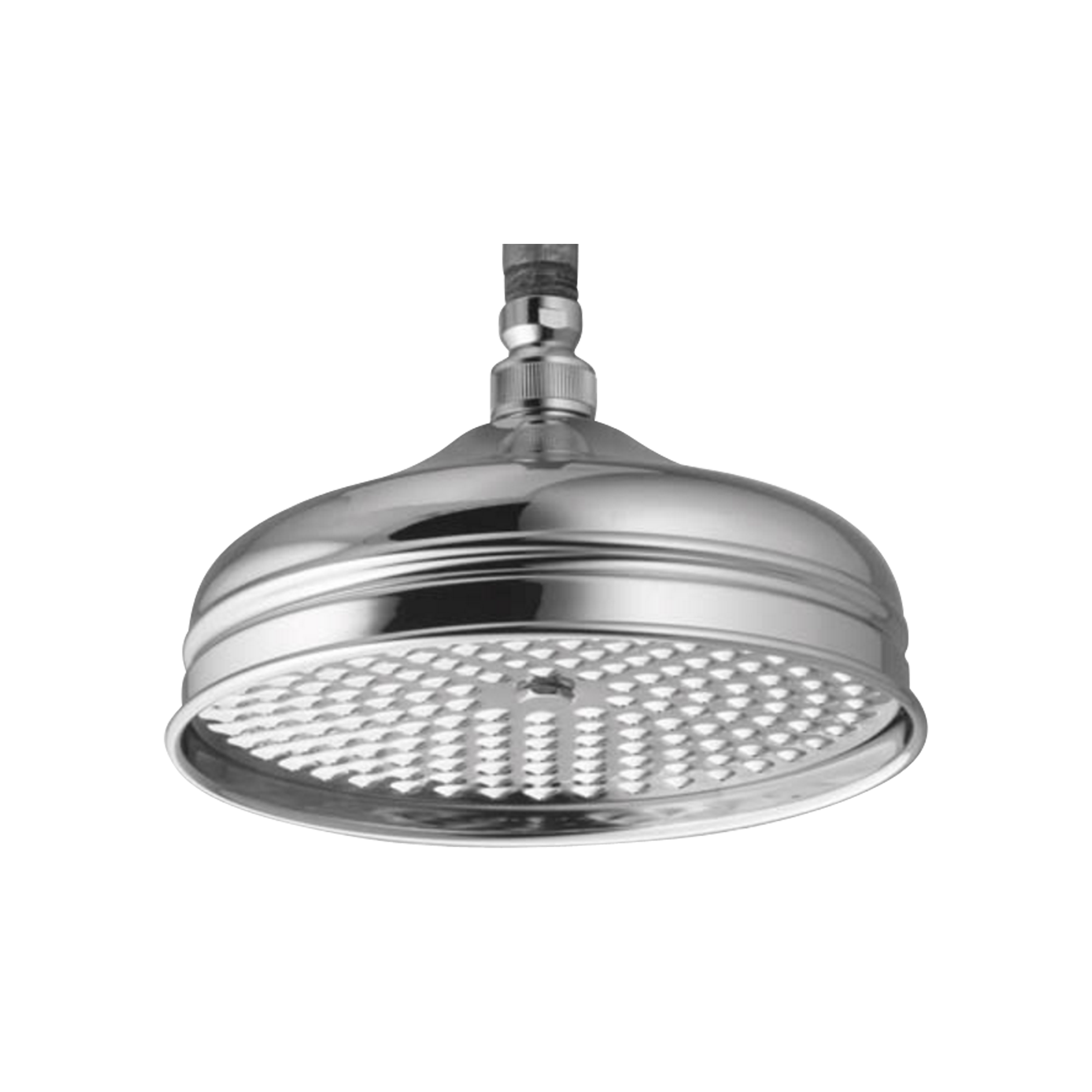 A traditional and contemporary rain shower head.
