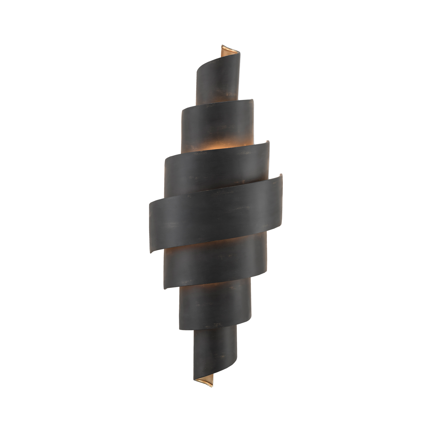 The Trompe Spiral Wall Light has an elegant fluidity to its lines that curl downward to end with a lovely swirl.