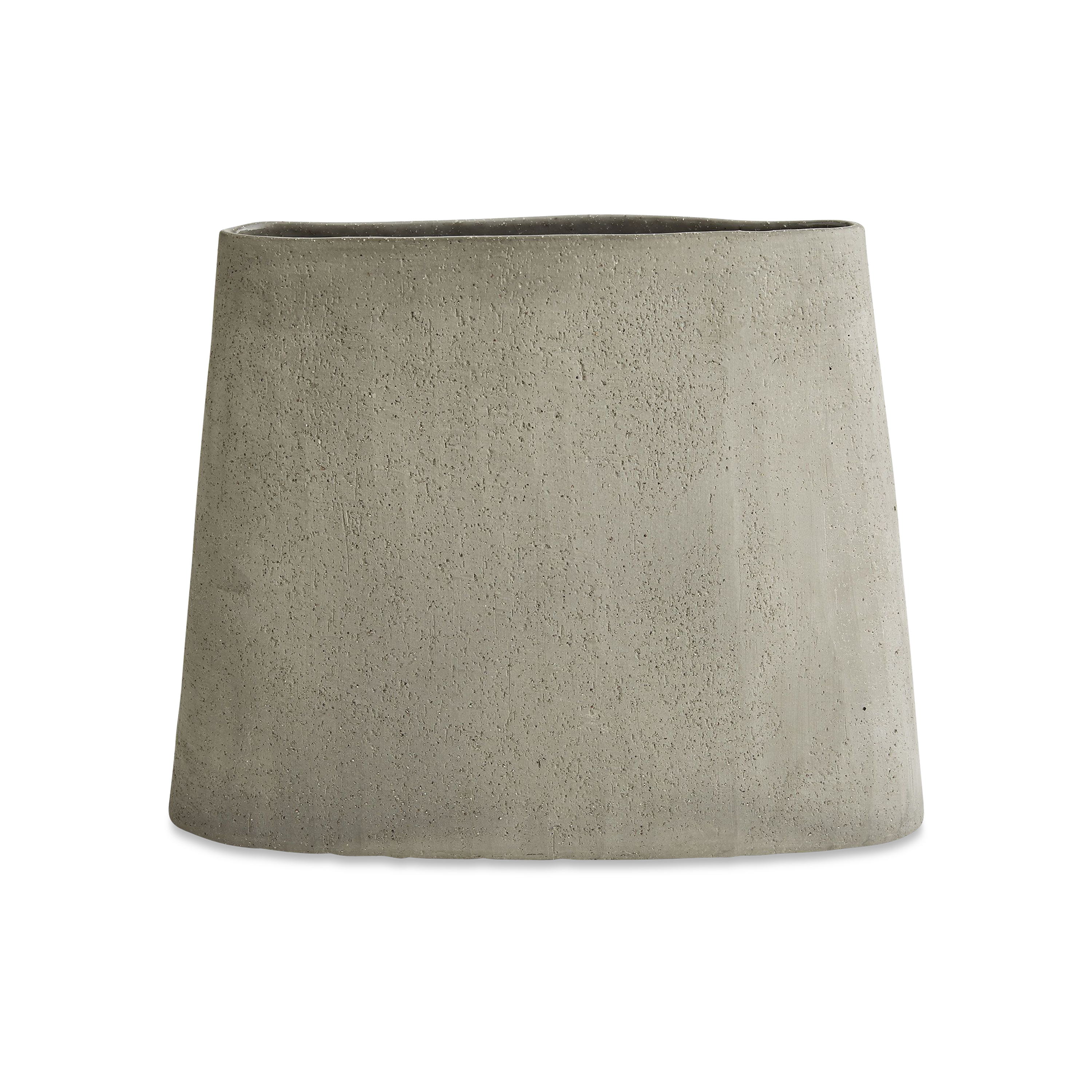 This set of three ceramic vases is an artistic expression of natural materials.