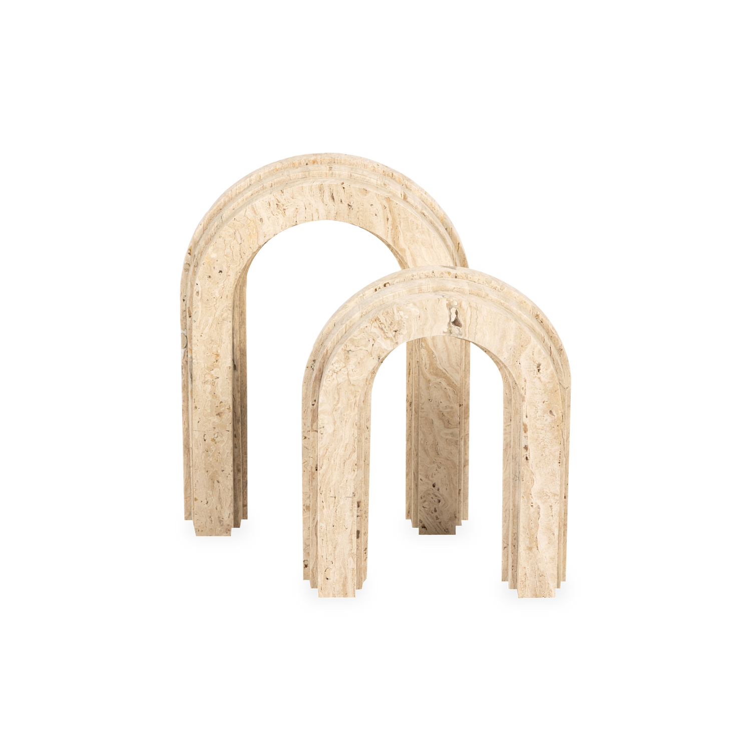Understated sculptural forms.