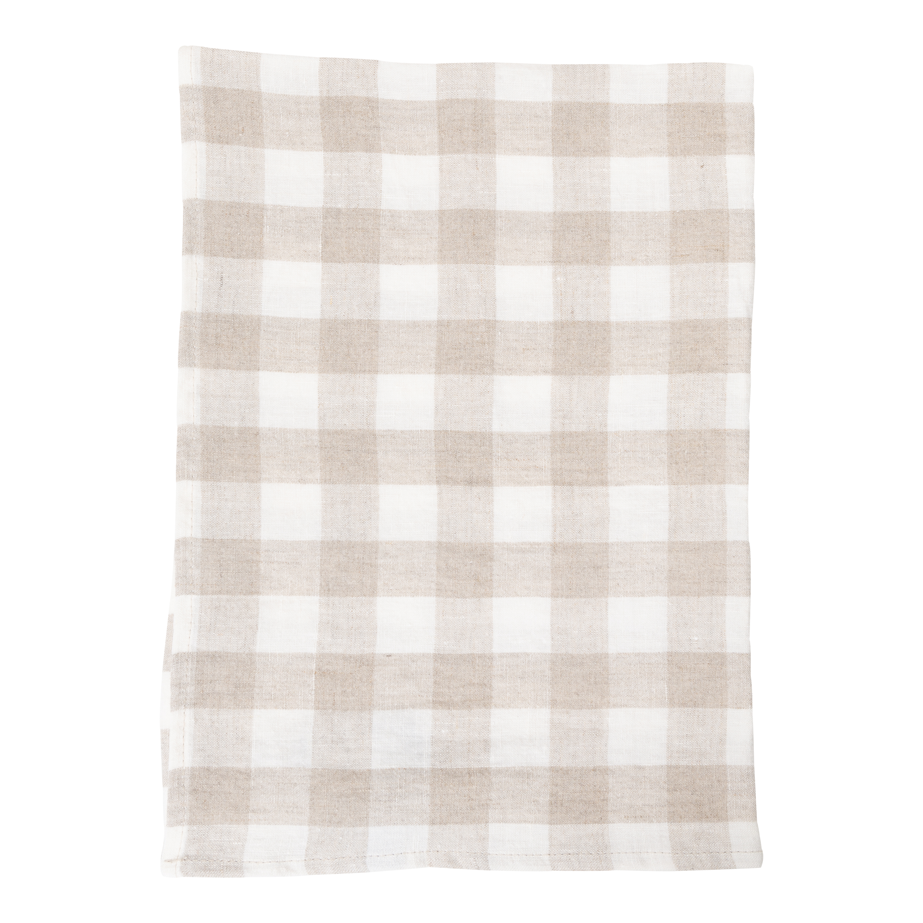Made from 100% linen, the Linen Check Tea Towel features a generously soft texture and checkered pattern.