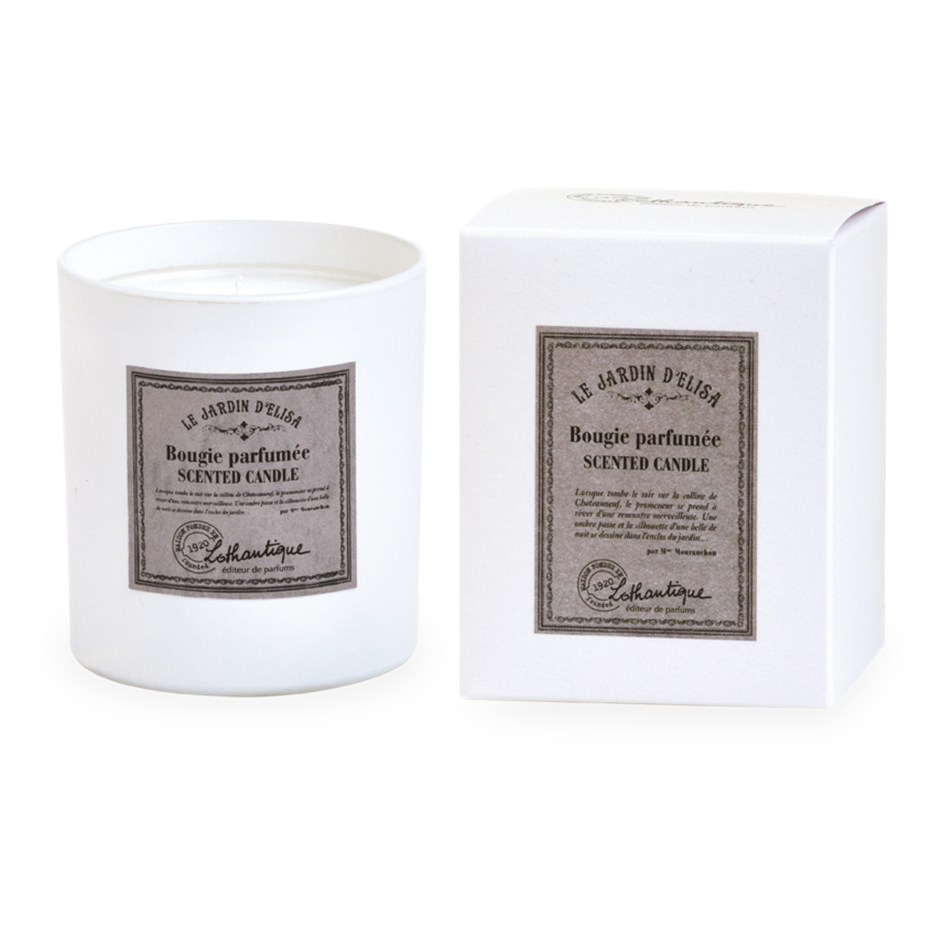 Infused with a romantic blend of Citron, Jasmine and White Musk notes, Le Jardin d'Elisa candle is a must have.