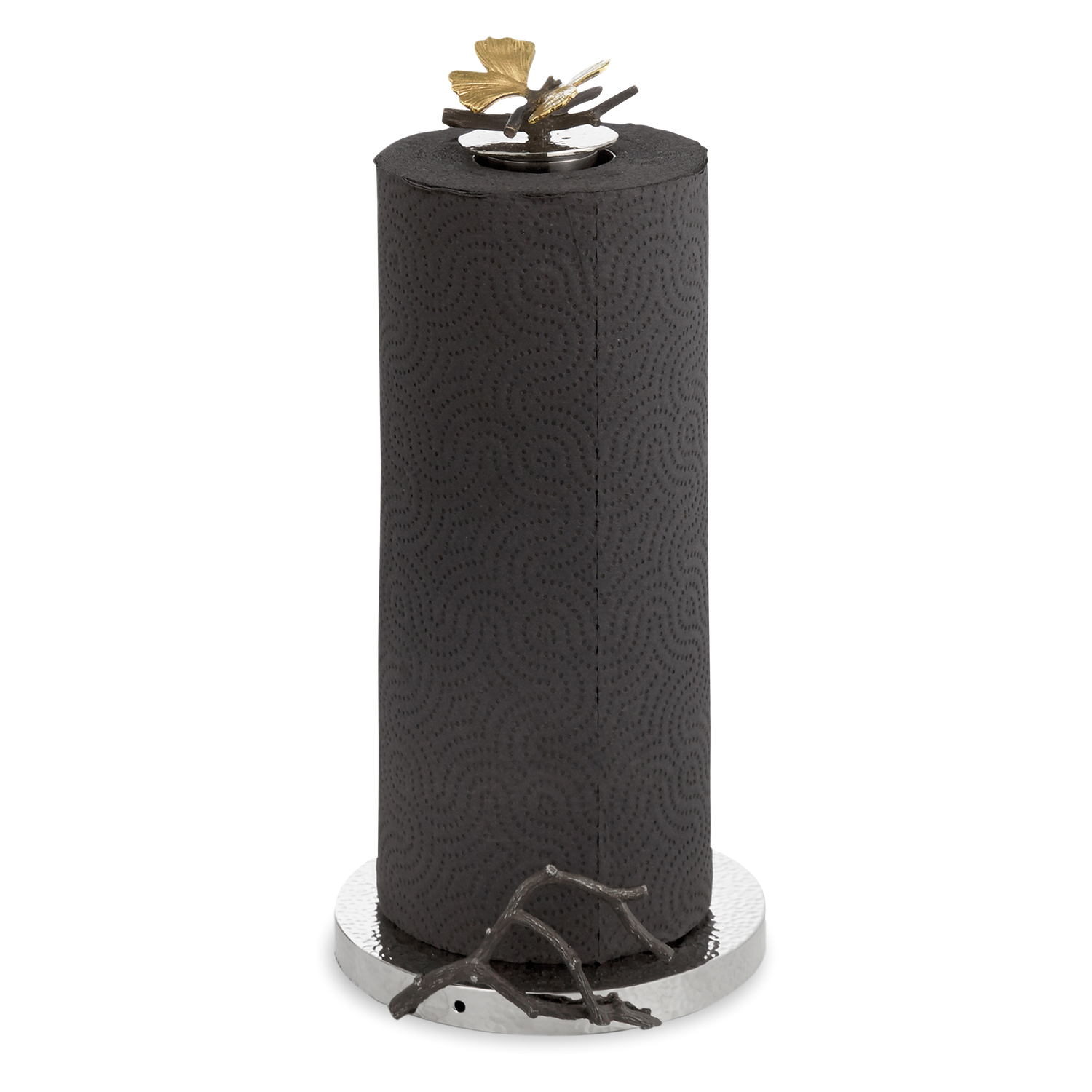 The Butterfly Ginko Paper Towel Holder is inspired by the ginkgo tree%27s butterfly shaped leaves.