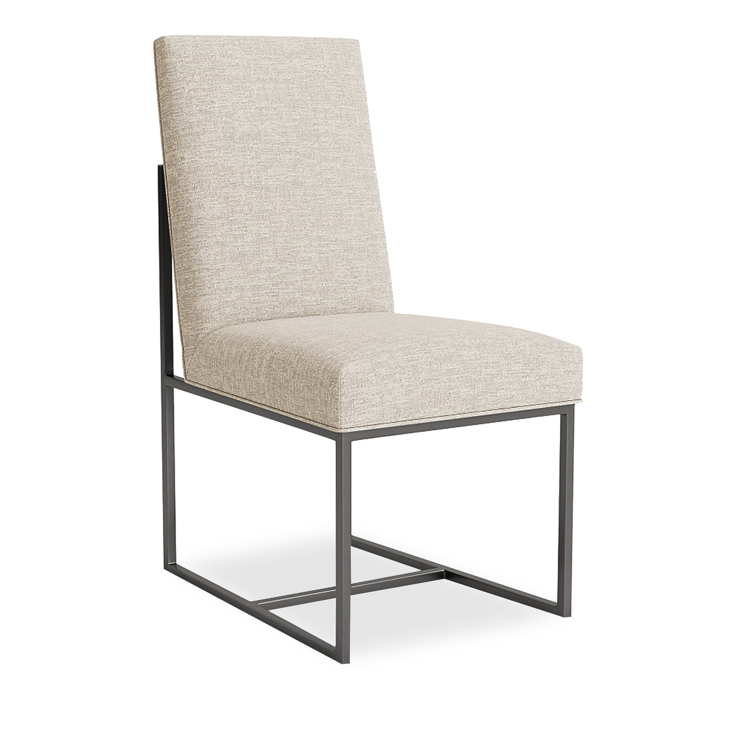 Composed of modern elements%2C the Gage Low Side Chair adds a clean-lined architectural appeal to your dining space.