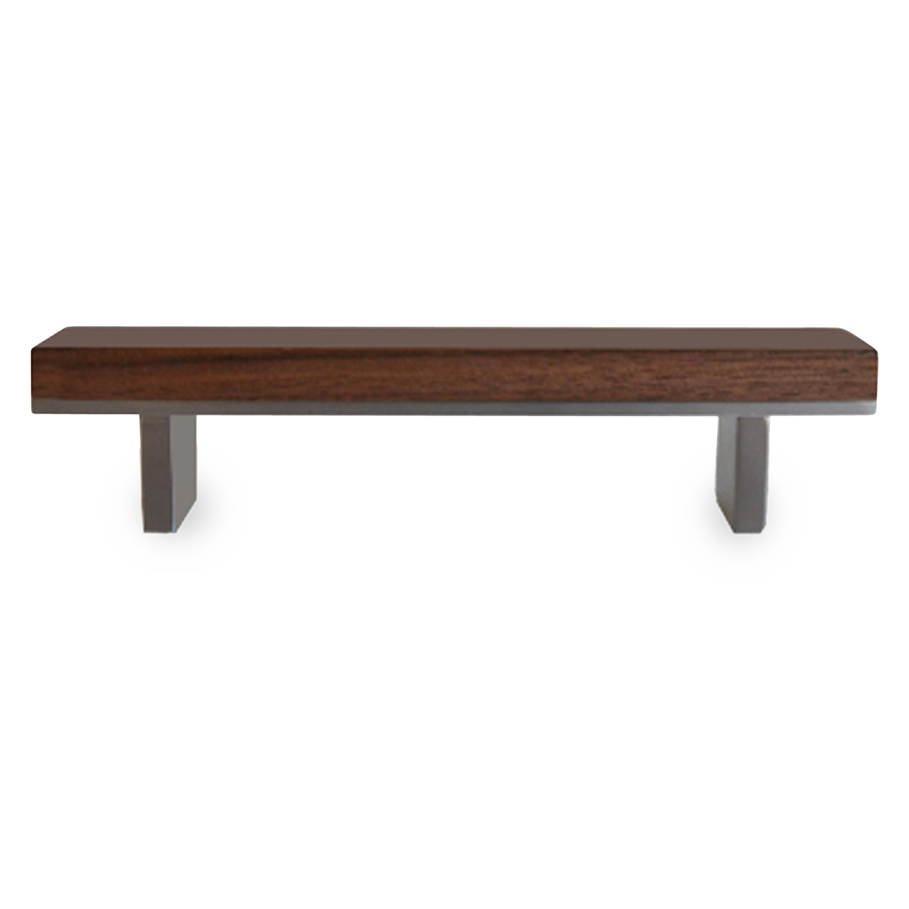 A distinguished looking pull with  walnut and stainless steel, this pull is up to LEED certification standards- Length: 6"- Width: 1"- Projection: 1-3/8"