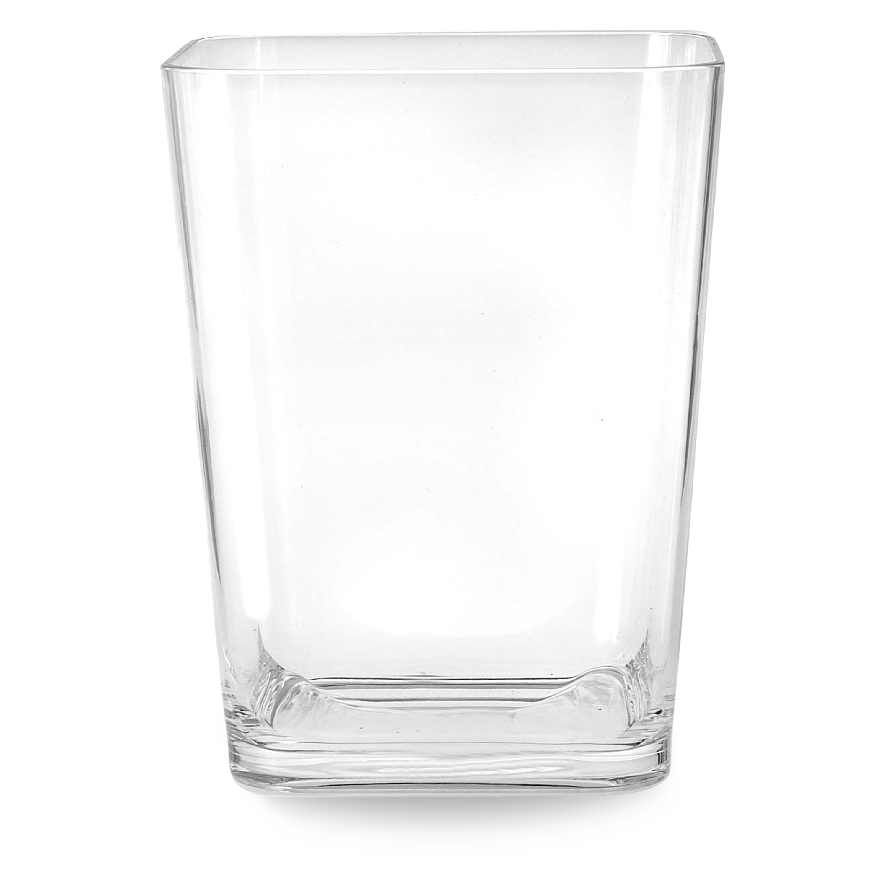 A contemporary acrylic waste basket for bedrooms, living rooms, and bathrooms.