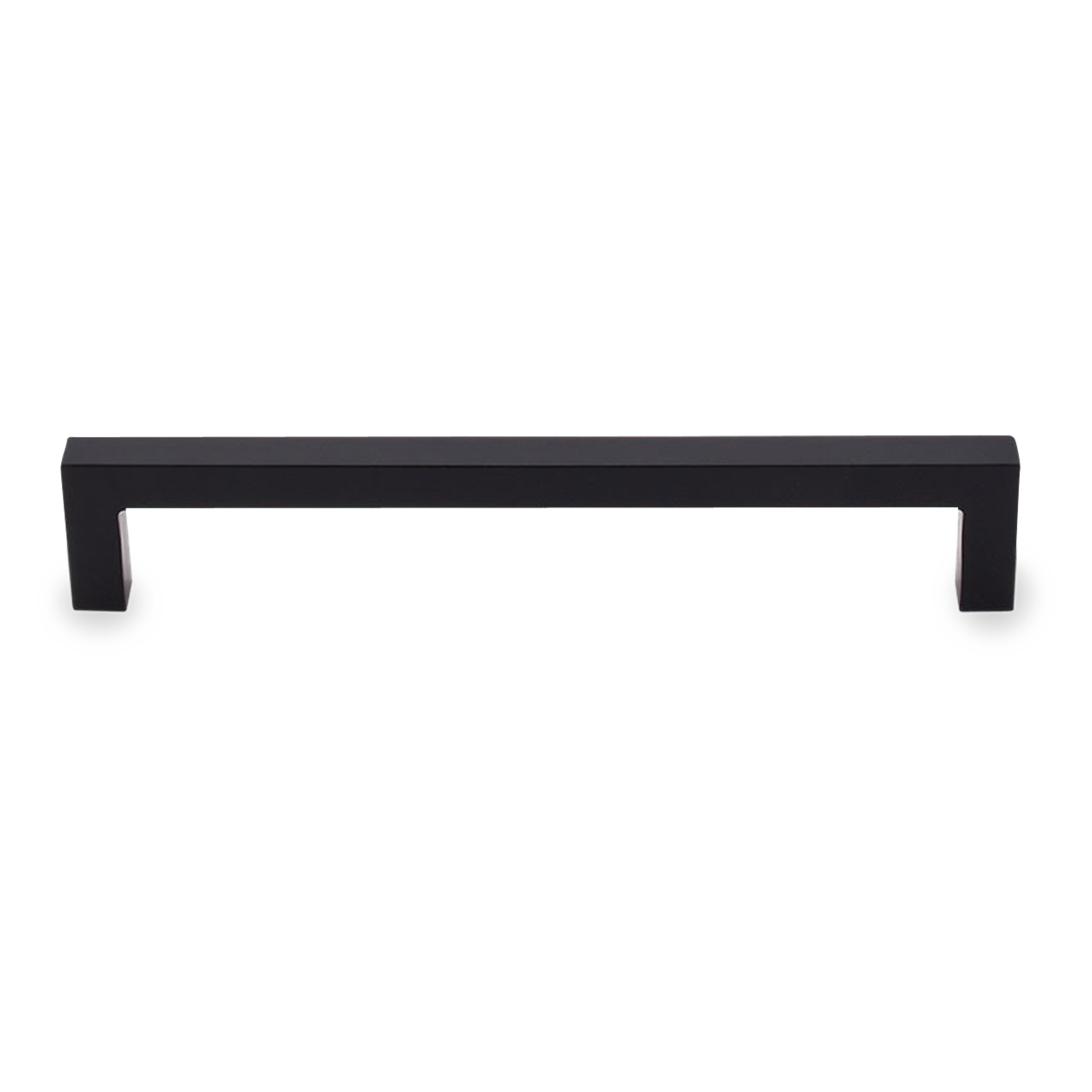 A seamless, contemporary pull with a rectangular shape.
