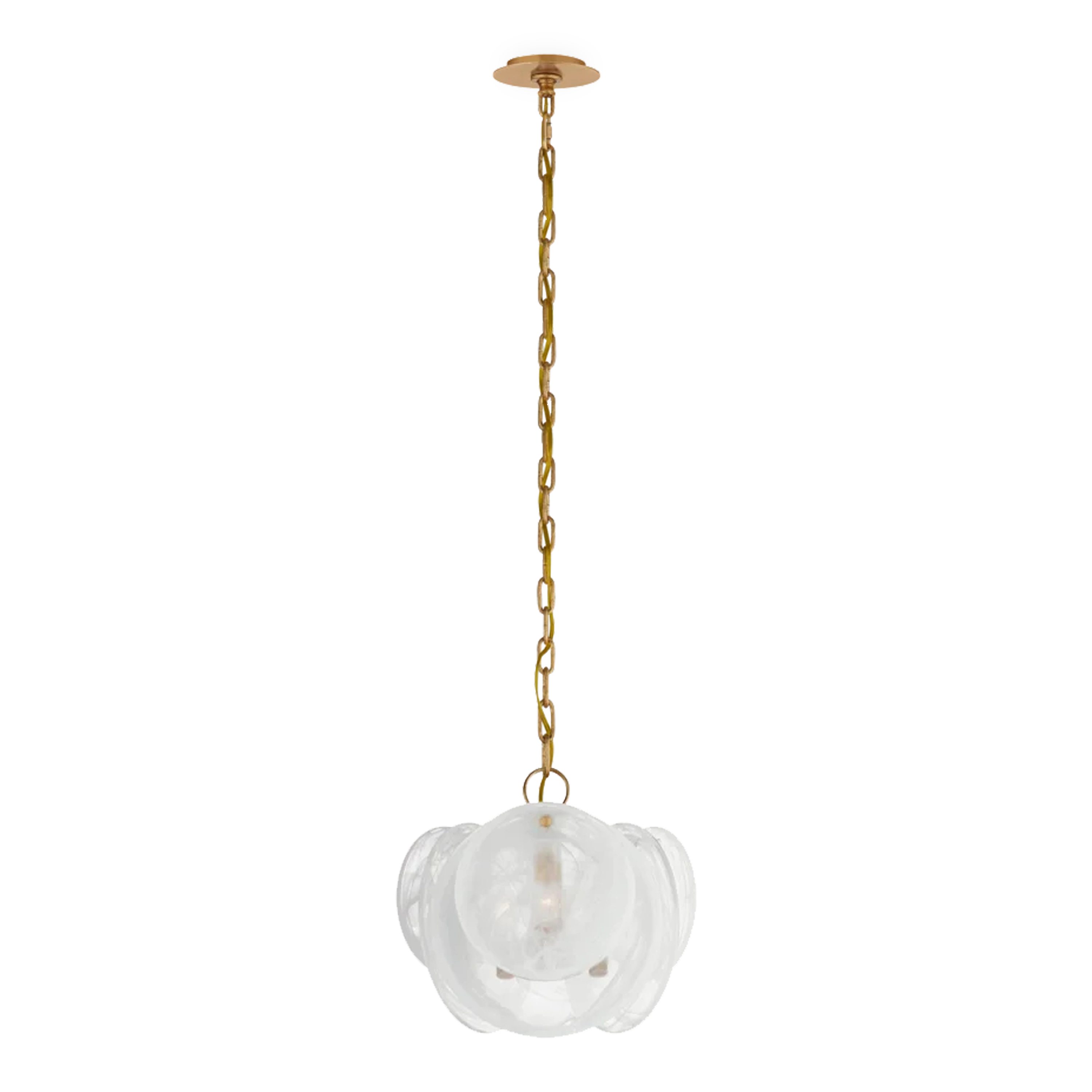 Made with luxurious glass the Loire Peit Chandelier evokes mid-century Italian elegance while adding modern updates in design and finishes.