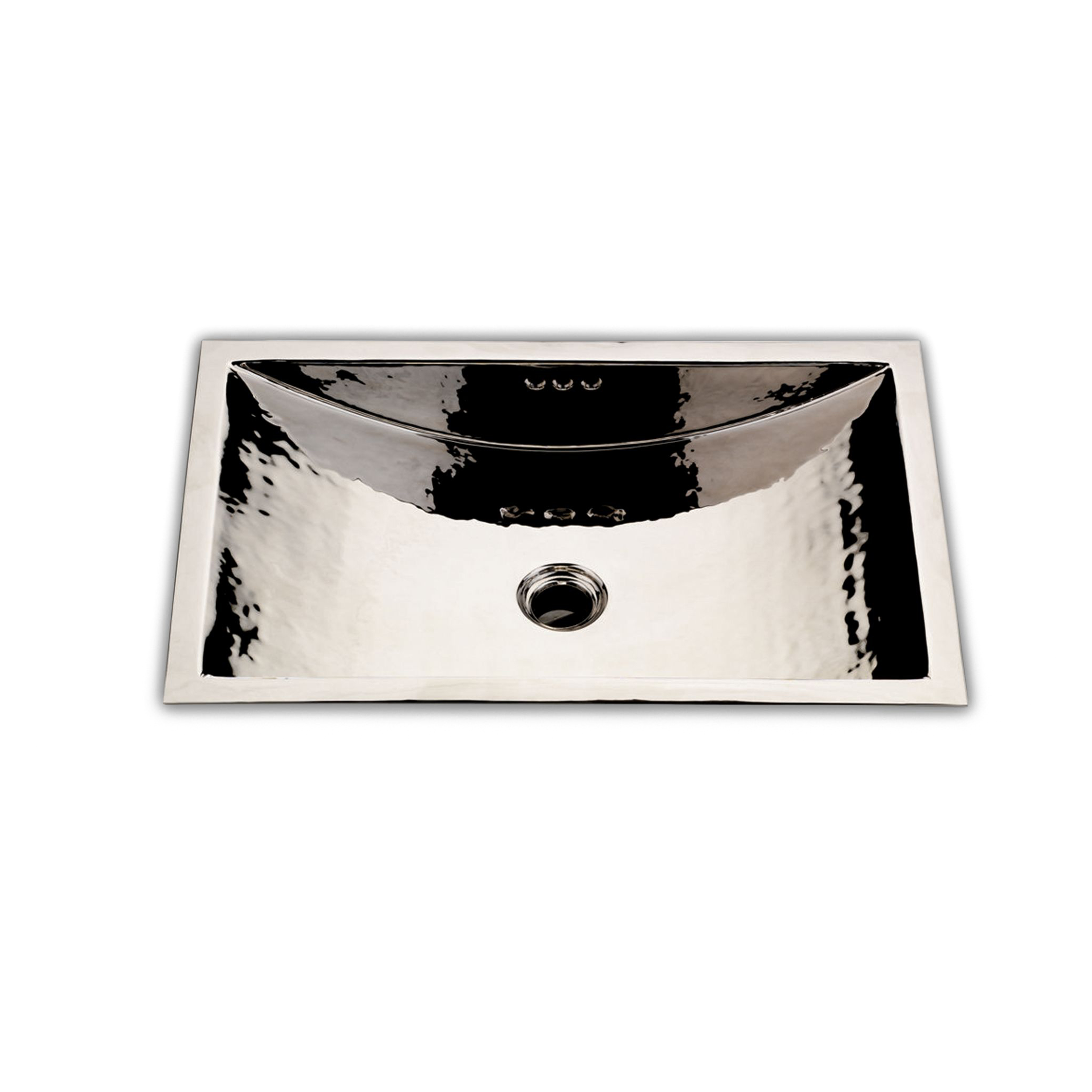 An elegant under mount basin with overflow.