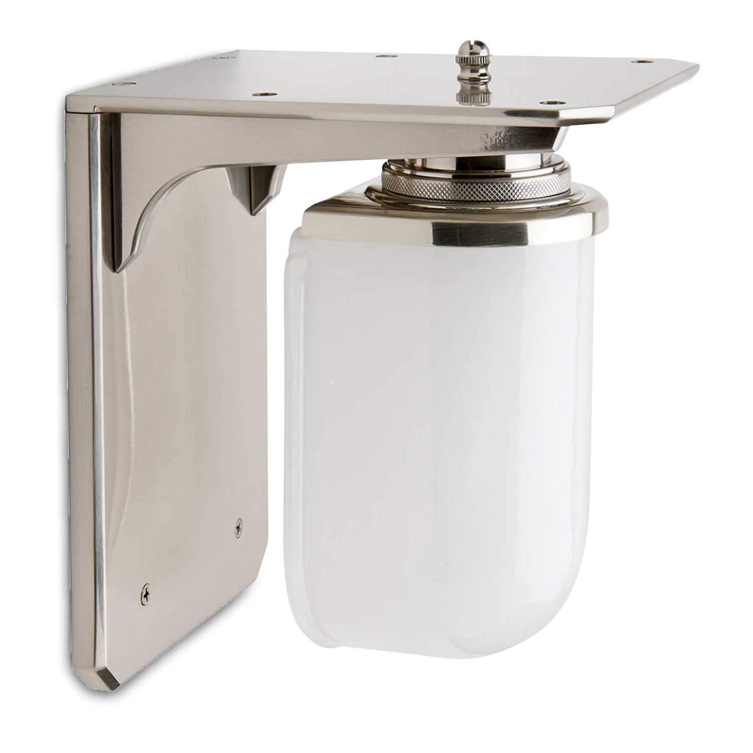 The Waterworks RW Atlas Wall Sconce is a ground-breaking%2C industrial-inspired light fixture that entices with powerful shapes%2C genuine materials and unique aesthetic details.