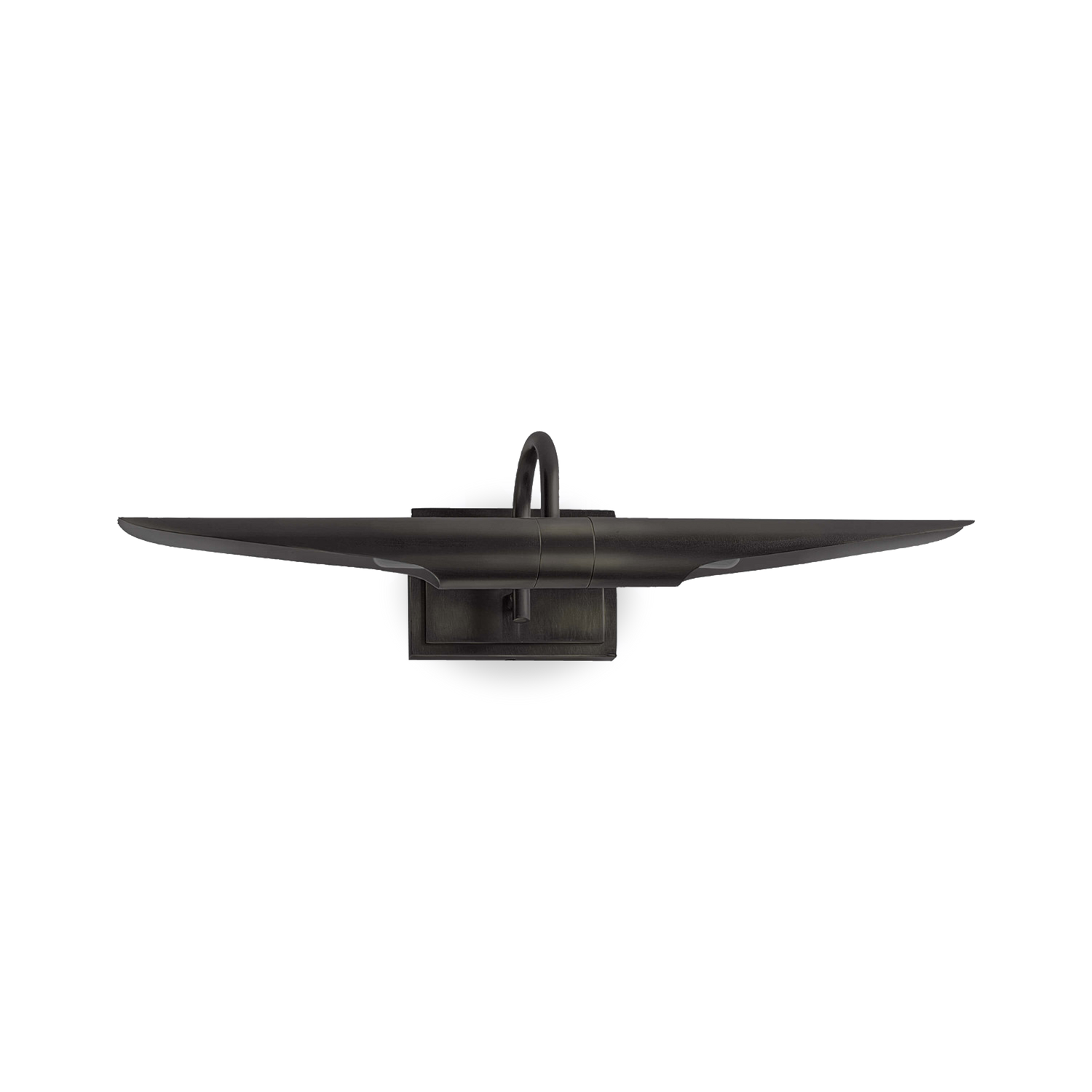 Inspired by the classic museum fixture%2C the Spike Picture light is crafted in steel with a plated finish.
