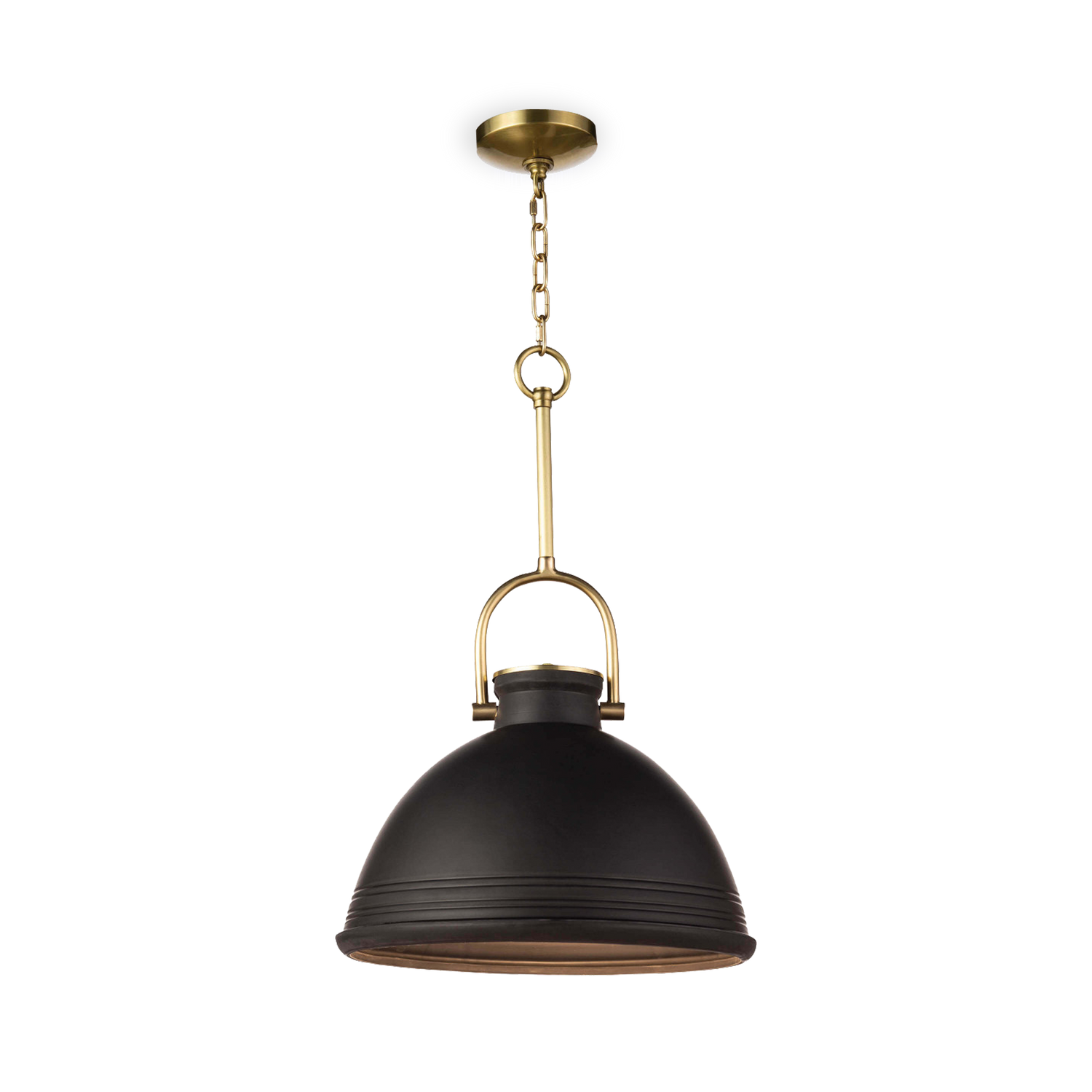 Classic lines combined with the hand touch of a potter make this ceramic pendant a statement piece for any kitchen or dining room.