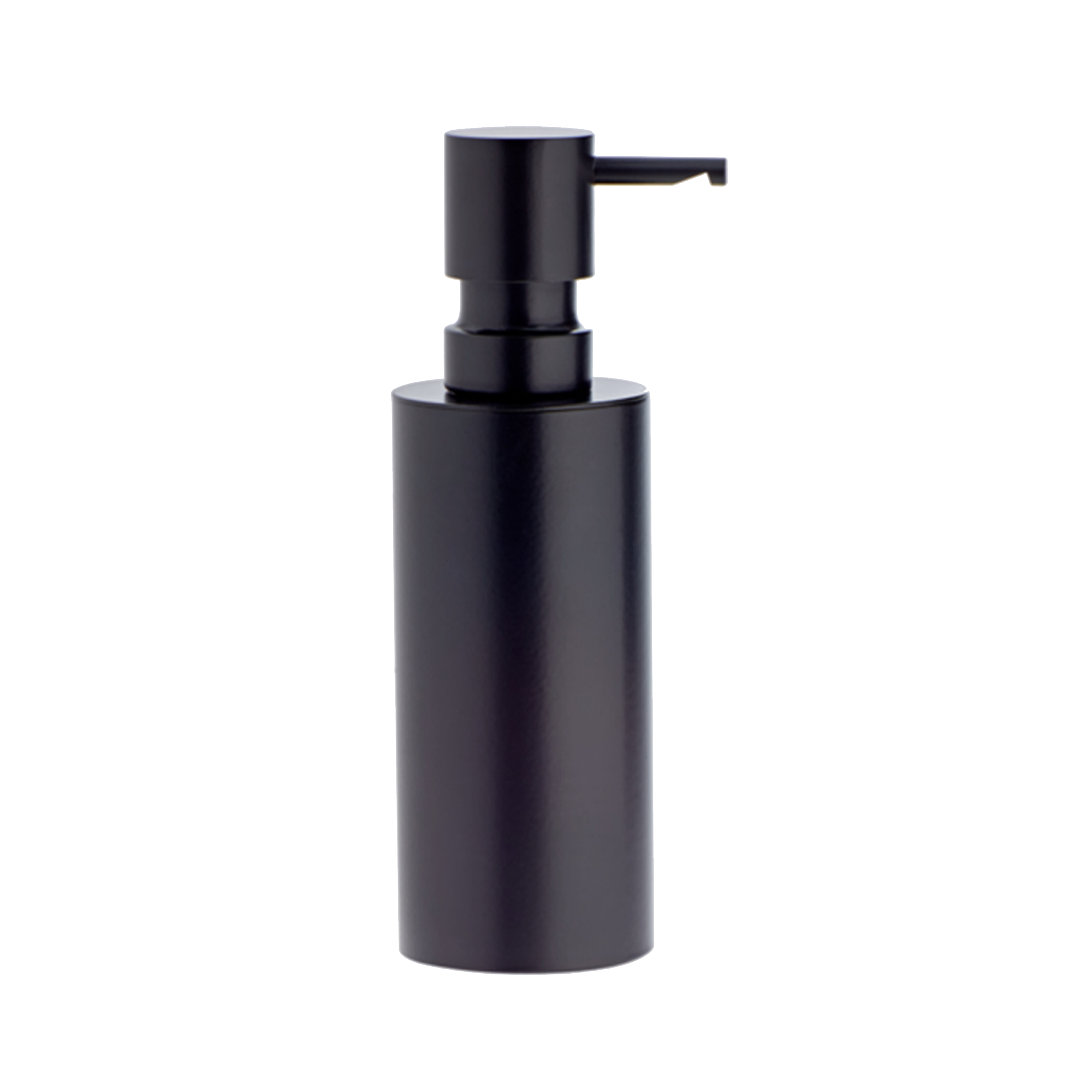 Freestanding Soap Dispenser in matte black.